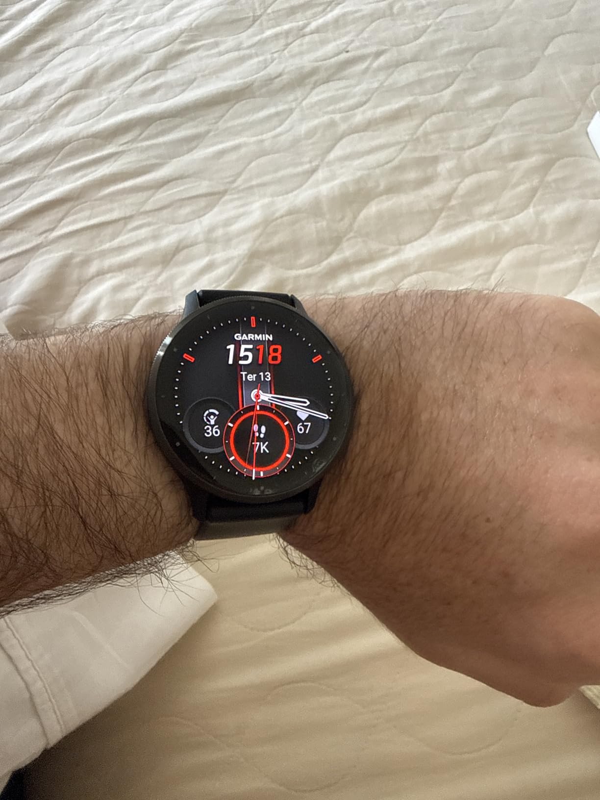 Garmin Venu 3S Running GPS Smartwatch with AMOLED Display, Advanced Health, Fitness Features, Up to 14 Day Battery Life | Slate with Pebble Gray Silicone Band customer photo 1