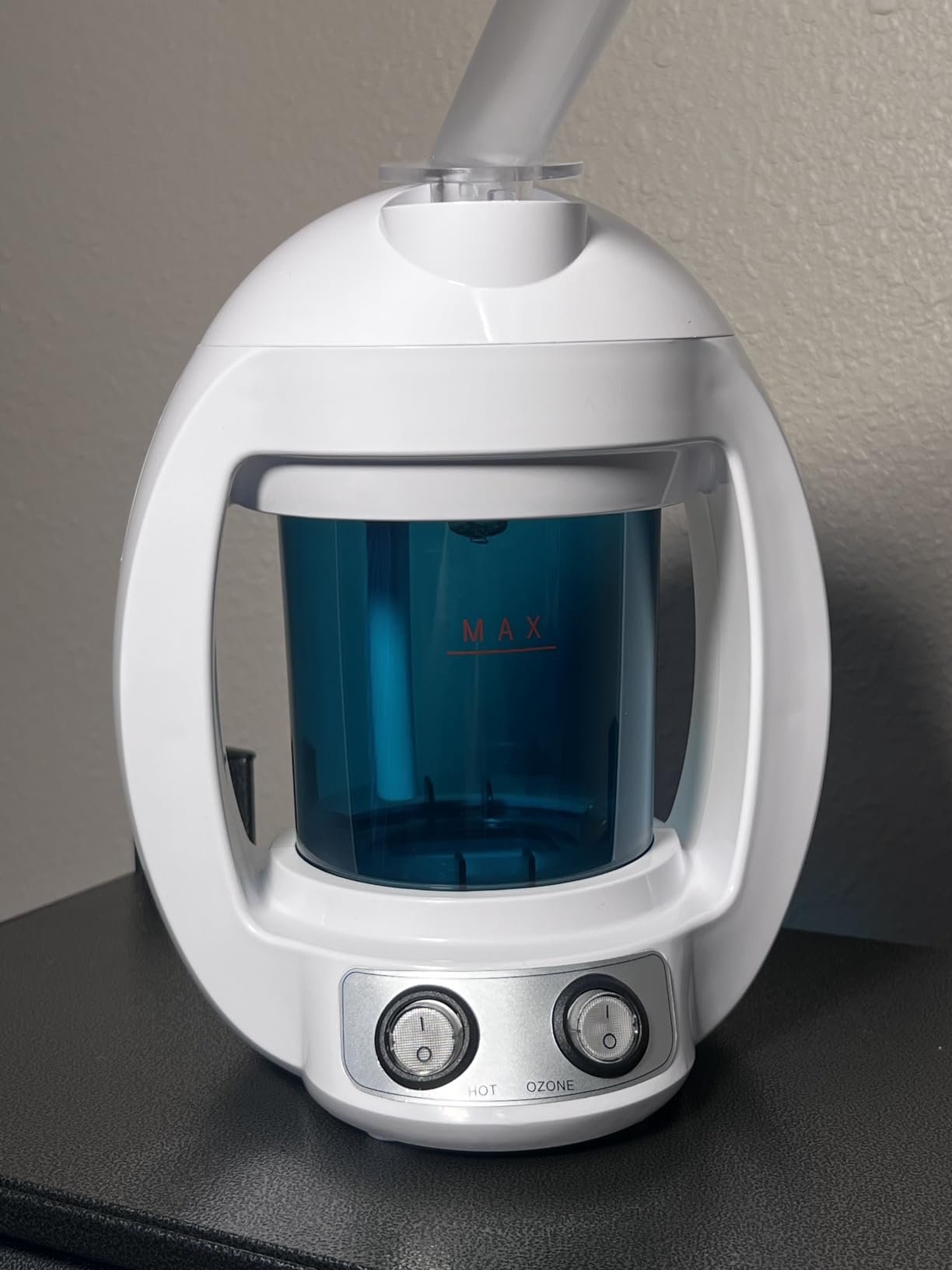 Facial Steamer, Face Steamer for Esthetician and Nano Ionic Portable Ozone Hair Steamer, Professional Facial Steamer for Home Facial Spa(White) customer photo 2