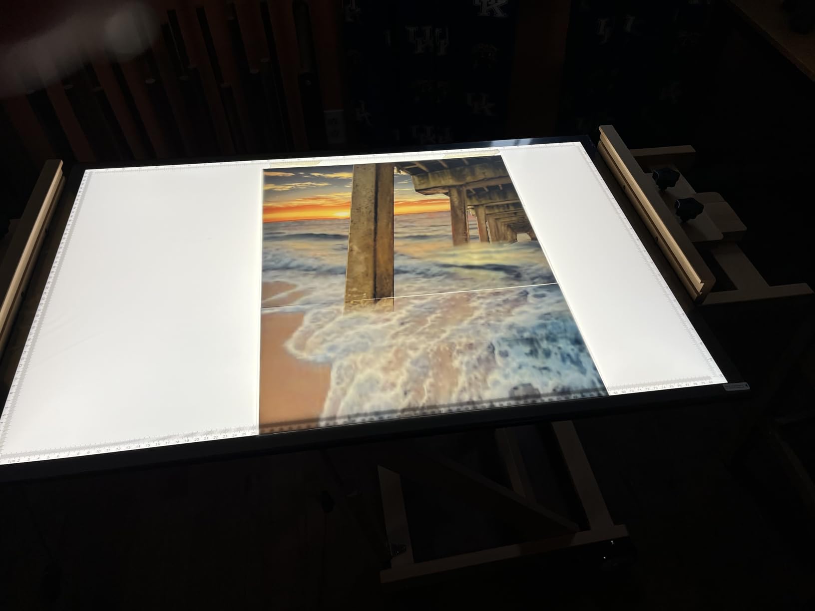 WELZK 7000+ Lux A1 Light Pad for Diamond Painting, 34.5x22.8inchs Extra Large 3-Colors Lightbox with UL Adapter. 10 Levels/Stepless Dimming for Tracing, Drawing, etc customer photo 2