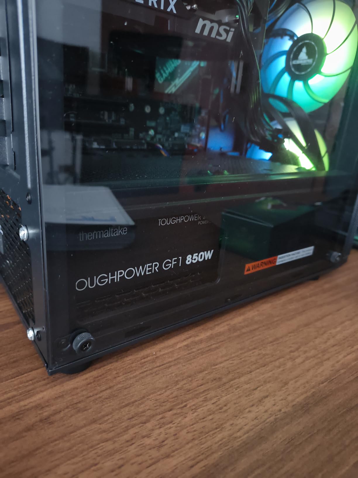 Thermaltake GF1 Fully Modular ATX 850W Power Supply - 80 Plus Gold - Ultra Quiet - Zero RPM Mode customer photo 1