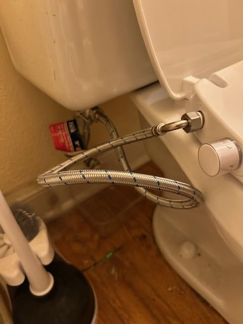 Elongated Bidet Toilet Seat with Quiet-Close, Non-Electric Bidet Mode with Dual Nozzles, Fit Elongated Toilet Seat, Adjustable Water Pressure with Brass inlet (Elongated) customer photo 1