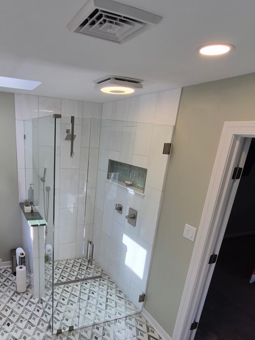 OREiN 3-in-1 Bathroom Exhaust Fan with Light & Humidity Sensor, 160 CFM, 1.0 Sone, Auto-On at 60% Humidity, 1500LM, 3000K/4000K/5000K, Night Light, ETL & FCC Certified customer photo 1