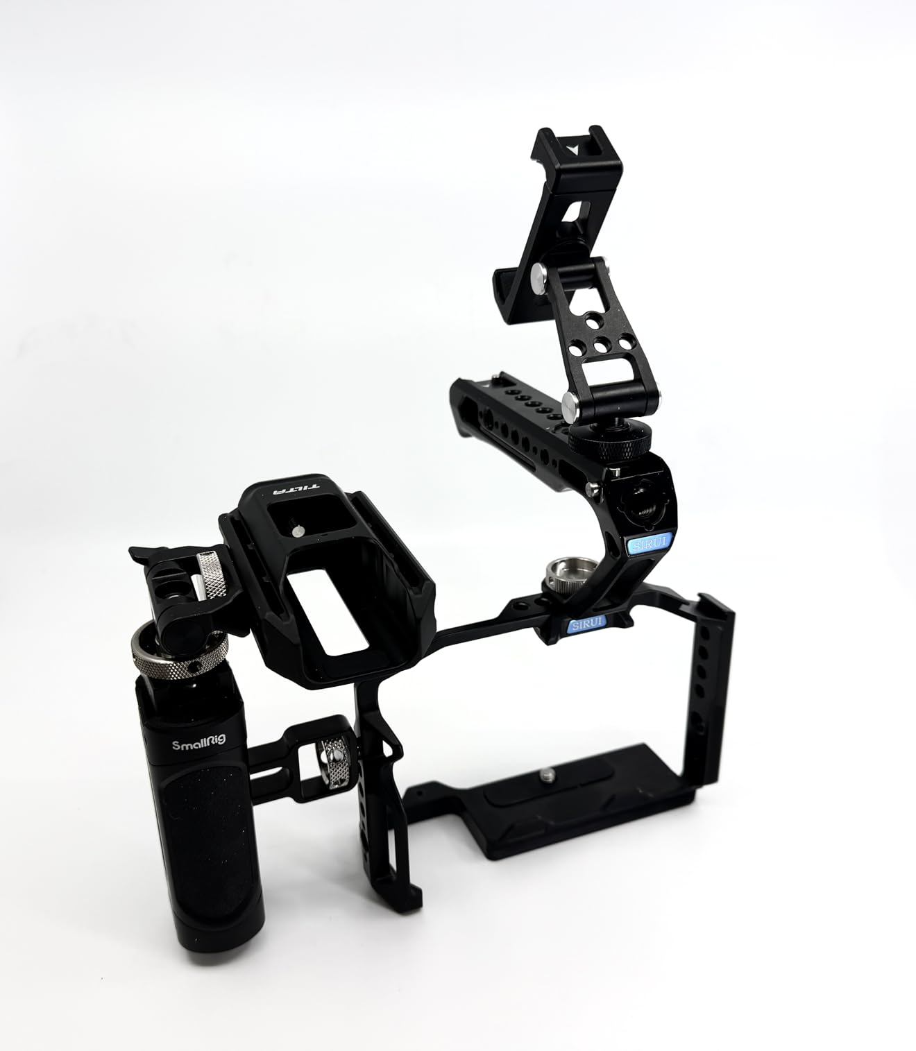 Universal Metal Phone Support with Cold Shoe Mount, Smartphone Holder Adapter Support Free Adjustment Joints, Phone Tripod Mount for iPhone 17 16 15 14, for Samsung Galaxy etc. - SMALLRIG 4382 customer photo 2