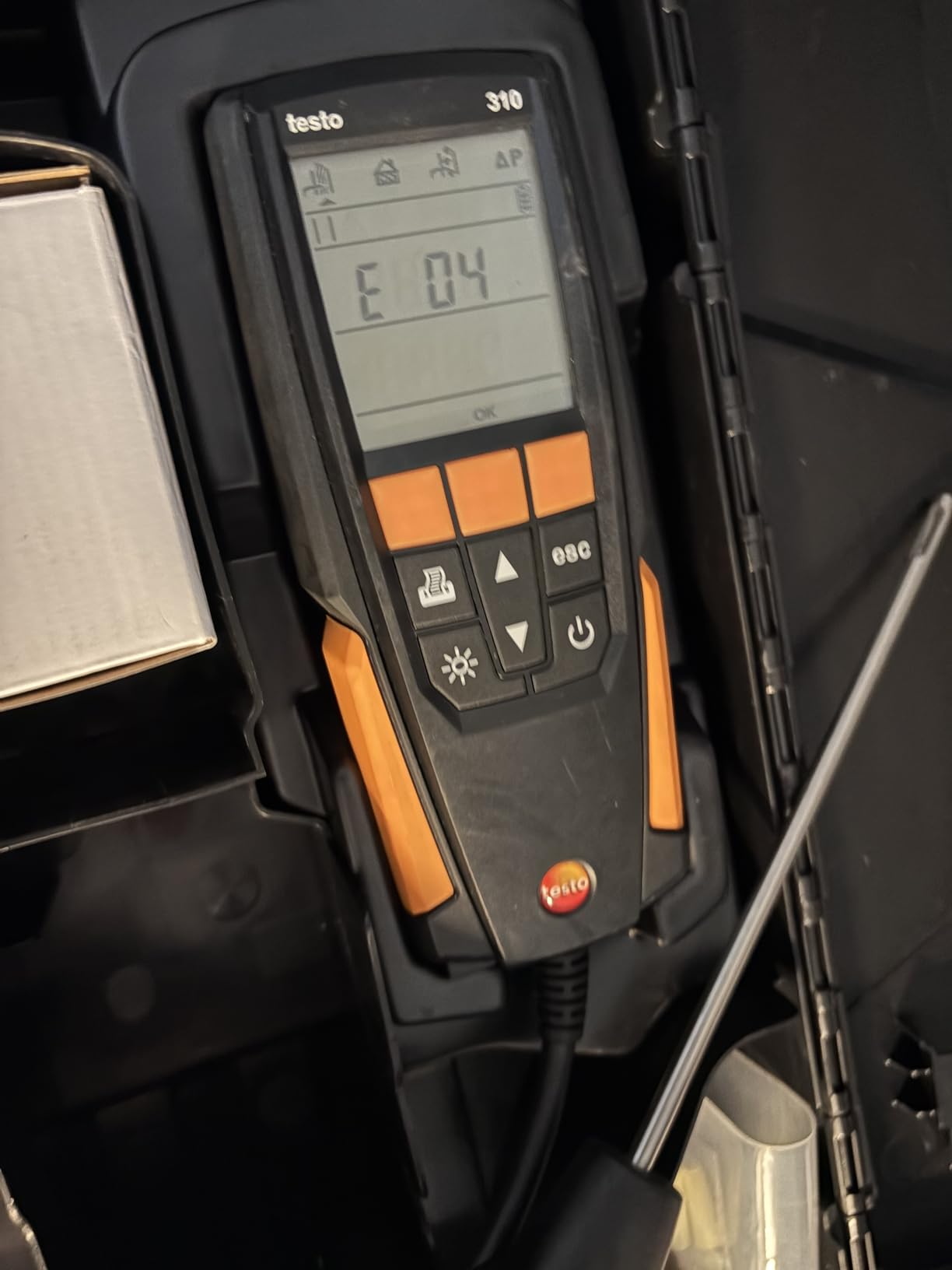testo 310 II Combustion Analyzer HVAC Set with Printer - Combustion Leak Tester for Temperature, Flue Gas & Pressure with Smart App and Probe customer photo 2