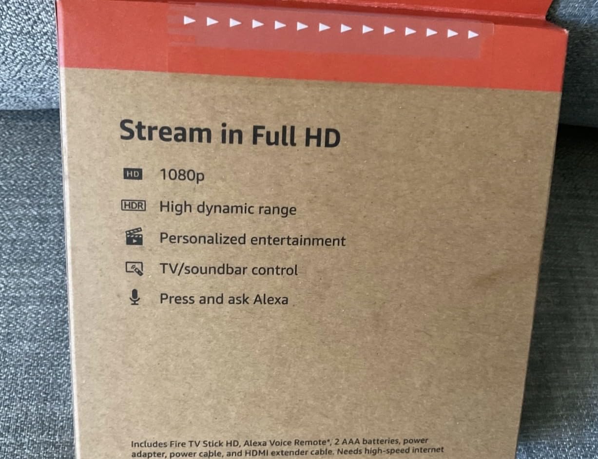 Amazon Fire TV Stick HD, free and live TV, Alexa Voice Remote, smart home controls, HD streaming customer photo 2