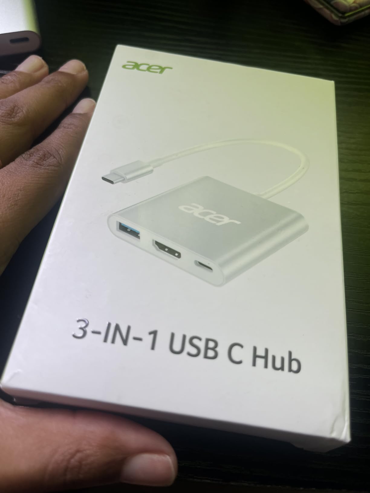 Acer USB C to HDMI Adapter, 4K USB C Hub with 100W PD, USBA 3.0 Port, HDMI to USBC Multiport Digital AV Converter for MacBook Pro/Air, iPad, Tablets, TV, Monitor and More (Silver) customer photo 1