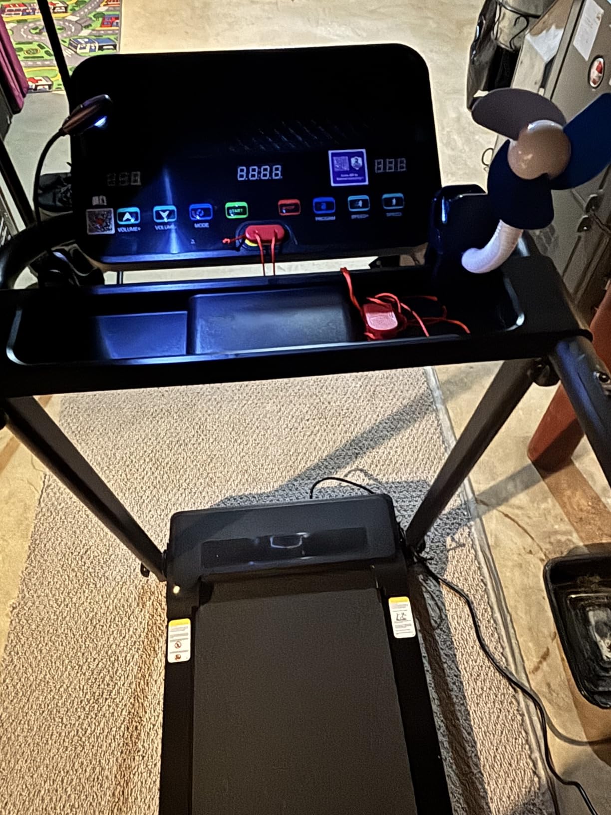 LONTEK Treadmills for Home with 15% Incline & Led Screen, 7-Layer Shock-Absorbing Foldable Treadmill with Handle Bar Up to 400lbs Capacity customer photo 2