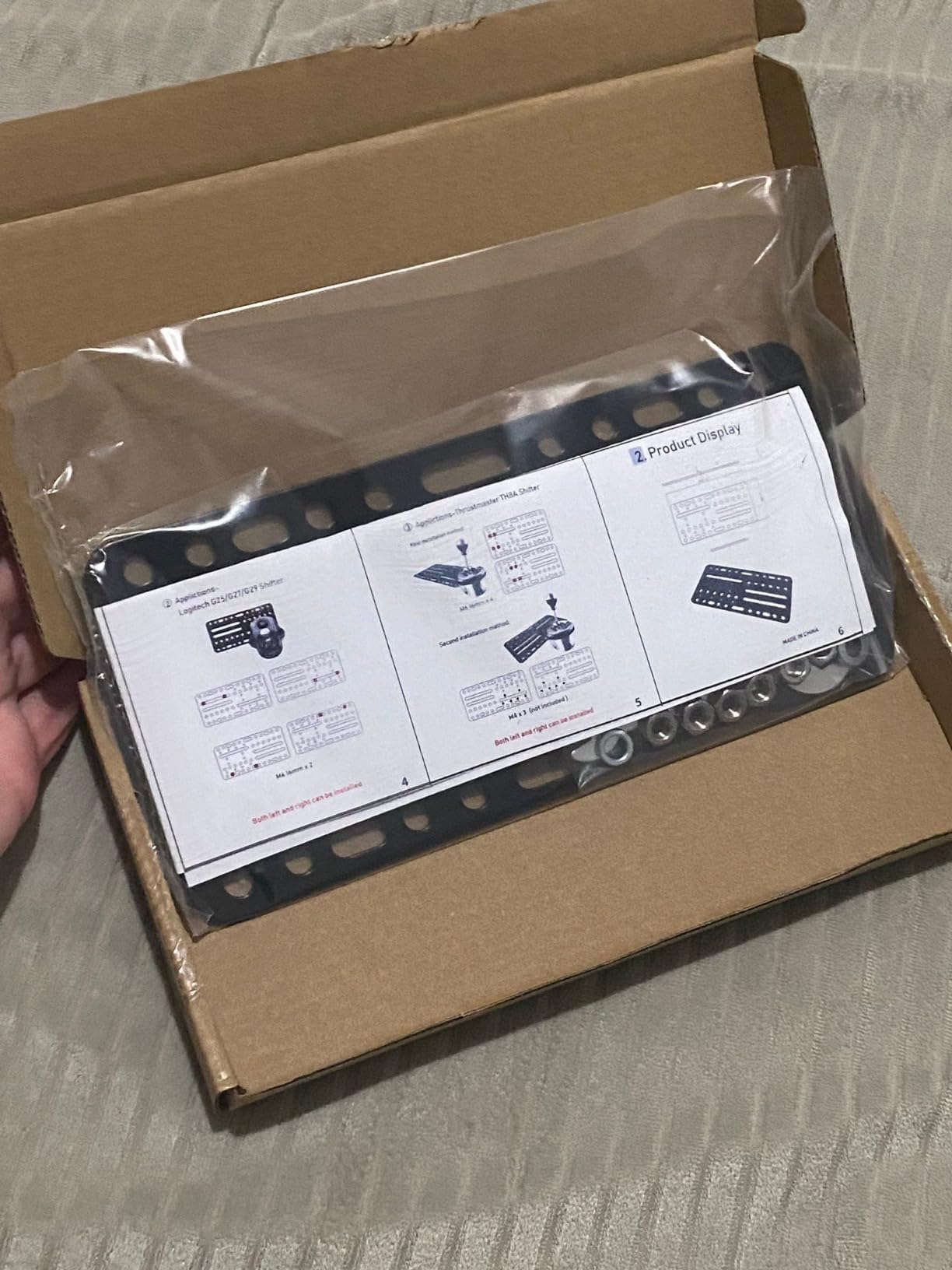 Universal Mount Bracket Plate for USB Handbrake,Suitable for G25/27/29/920/923 T500 (ONLY Plate) customer photo 1