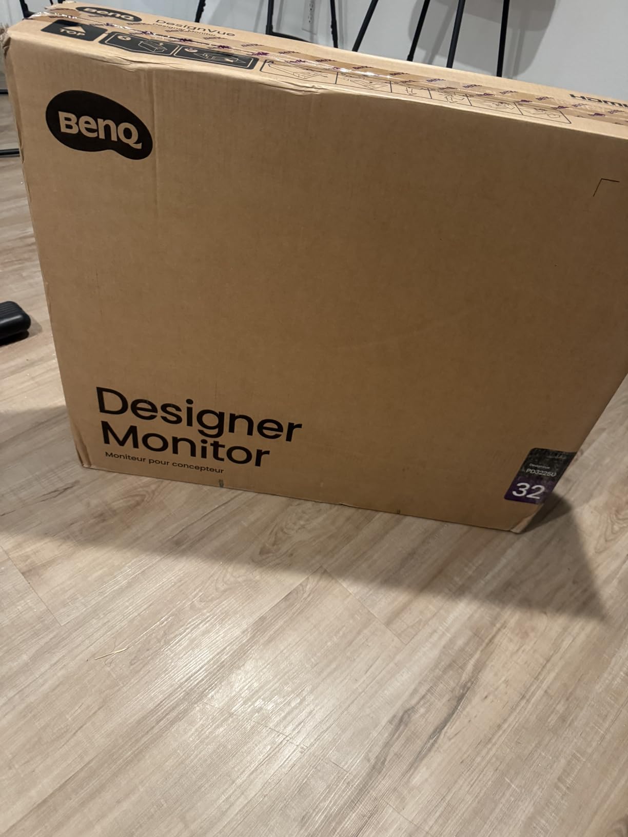 BenQ PD3225U 32 Inch 4K IPS Black UHD Thunderbolt Monitor for MacBook, AQCOLOR, 98% P3, 100% sRGB & Rec.709, Delta E <= 2, Uniformity, Factory Calibration, USB-C 85W, USB Hub, Daisy Chain, KVM Switch customer photo 1