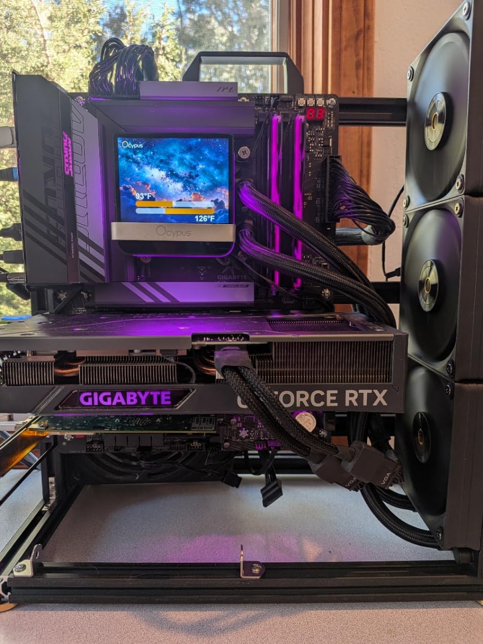 PC Creative Assembly Frame Test Bench, Open Air Frame Case, DIY Computer Motherboard Case Rack, ITX ATX MATX/EATX Open Aluminum Frame Chassis (EATX) customer photo 2
