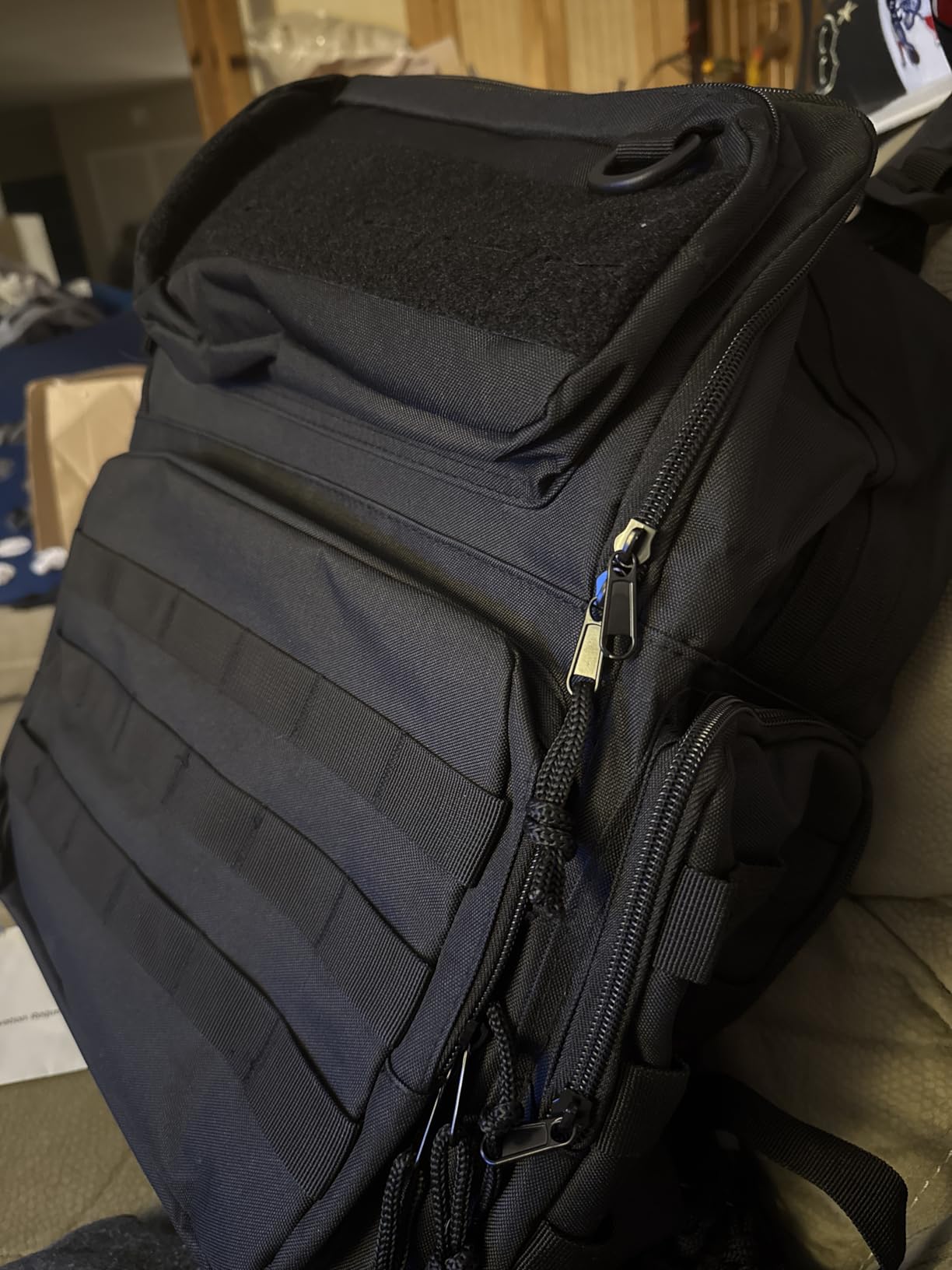Travel Tactical Backpack Compatible with Xbox Series X Console Carrying Case Bag with Individual Room for Console, Plenty of Pockets for Controllers, Headphone and More(Patent Design) customer photo 1