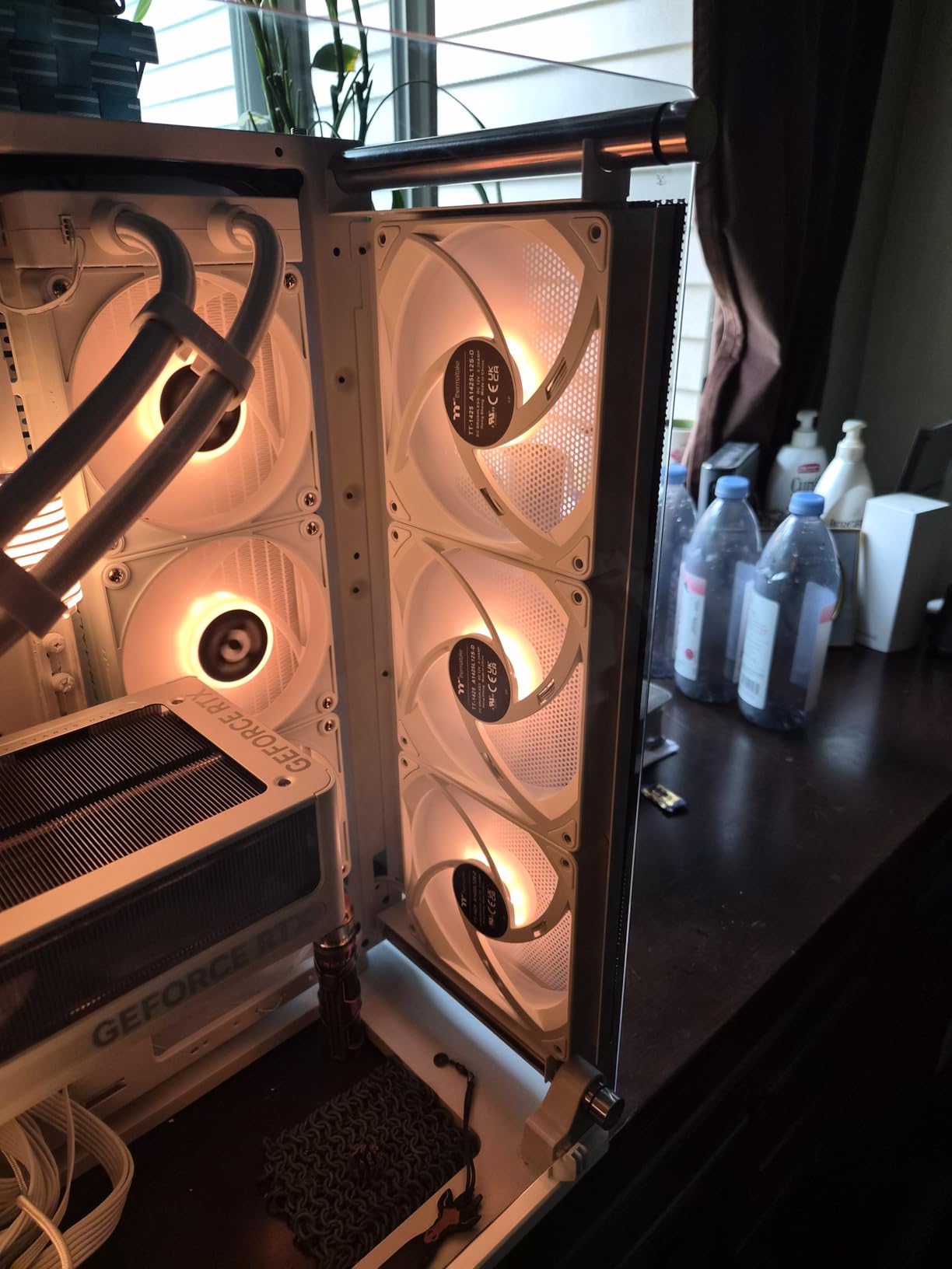 Thermaltake CT120 EX ARGB Sync PC Cooling Fan (3-Fan Pack), Magnetic Connection, 5V Motherboard Sync, 16.8 Million Colors 9 Addressable LEDs, 120 mm Case/Radiator Fan, CL-F181-PL12SW-A customer photo 1