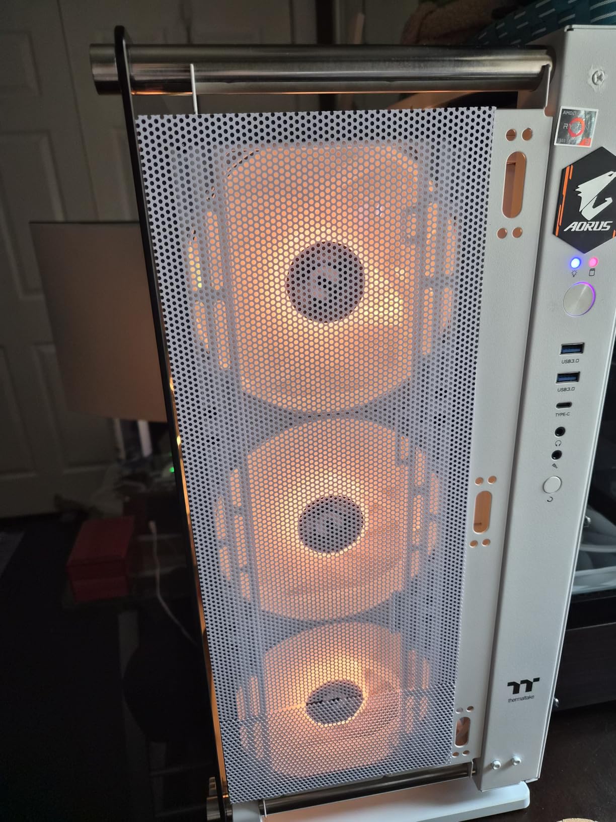 Thermaltake CT120 EX ARGB Sync PC Cooling Fan (3-Fan Pack), Magnetic Connection, 5V Motherboard Sync, 16.8 Million Colors 9 Addressable LEDs, 120 mm Case/Radiator Fan, CL-F181-PL12SW-A customer photo 2