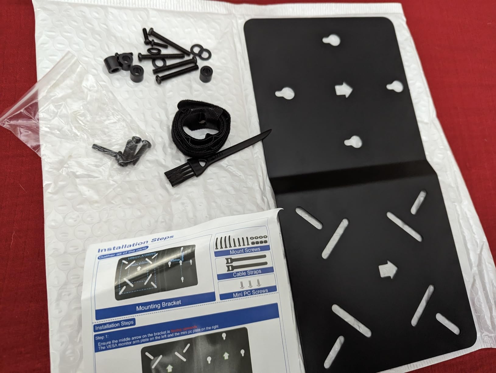 Mounting Bracket Compatible with Intel NUC 13 Pro/ 12 Pro/ 11 Pro/ 10/ 8/ 7/ 6/ 5 Mini PC VESA Mount Monitor Arm Extension Plate Compatible with Intel NUC Mini PC Bracket Holder with Screws customer photo 1