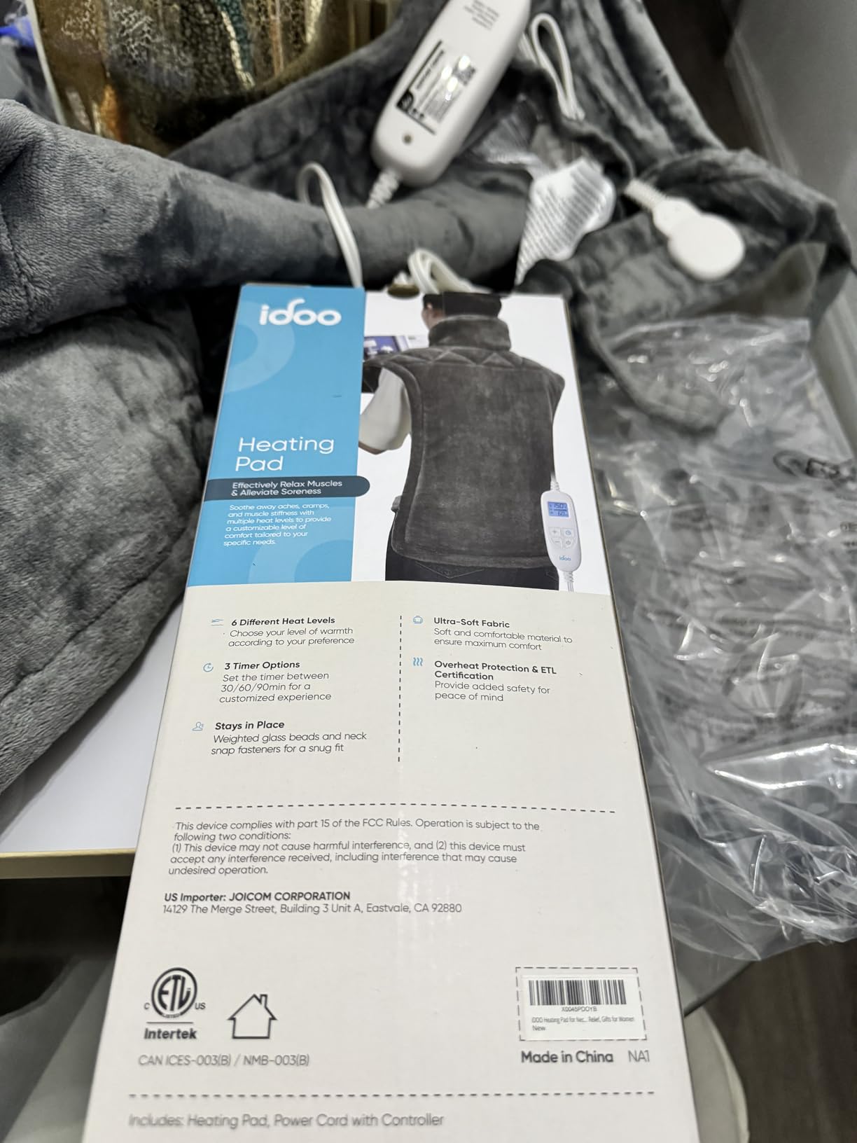 iDOO Heating Pad for Neck and Shoulders and Back for Pain Relief, Mothers Day Gifts for Mom Women Men Elderly, FSA Eligible Items & HSA Store, Large 24