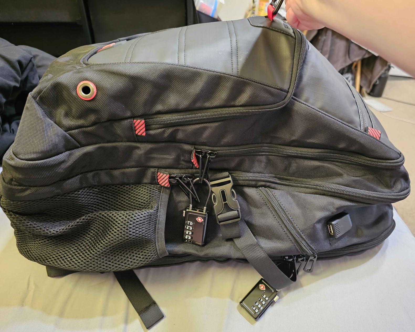 Z-MGKISS Extra Large Backpack for Men, Gaming Laptop Travel Bag Fits 18.4-19