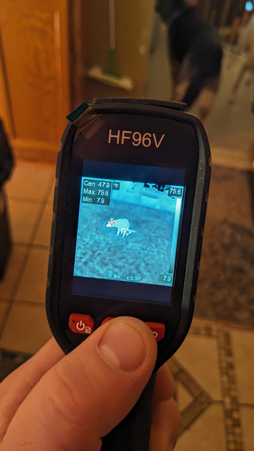 HF96V Thermal Camera with Visual Camera & Laser Pointer, Intelligent Scene Detection, 240 * 240 Super Resolution Thermal Imaging Camera, 25 Hz, 50° FOV, -4°F to 1022°F, IP54 Infrared Camera customer photo 2