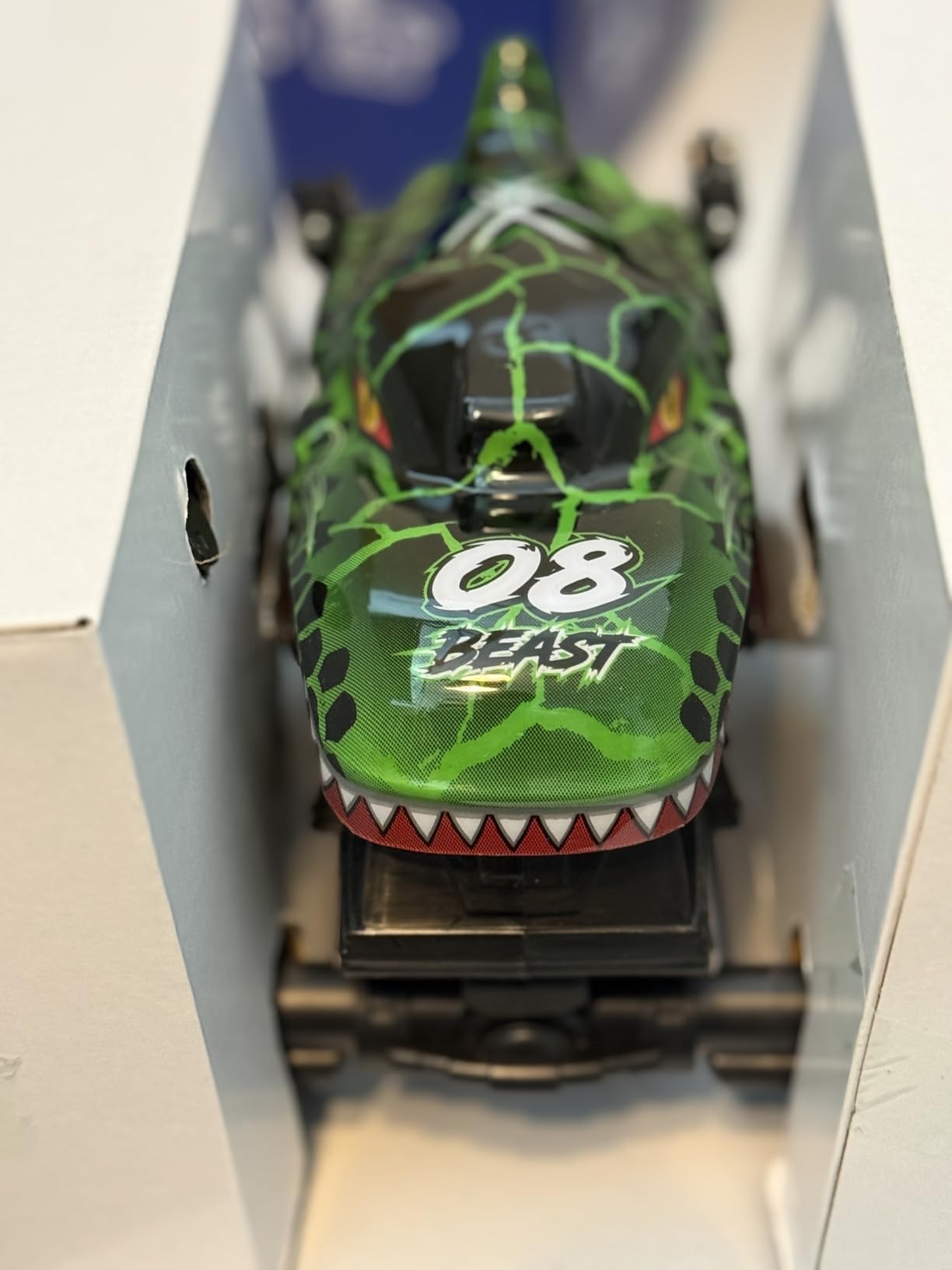 BEZGAR Monster Truck Toys - Remote Control Monster Truck with Light & Music, Dinosaur Toys for Kids, 1:20 Scale RC Truck with 360° Spins and Drifting, Remote Control Car for Boys 4-7 customer photo 1