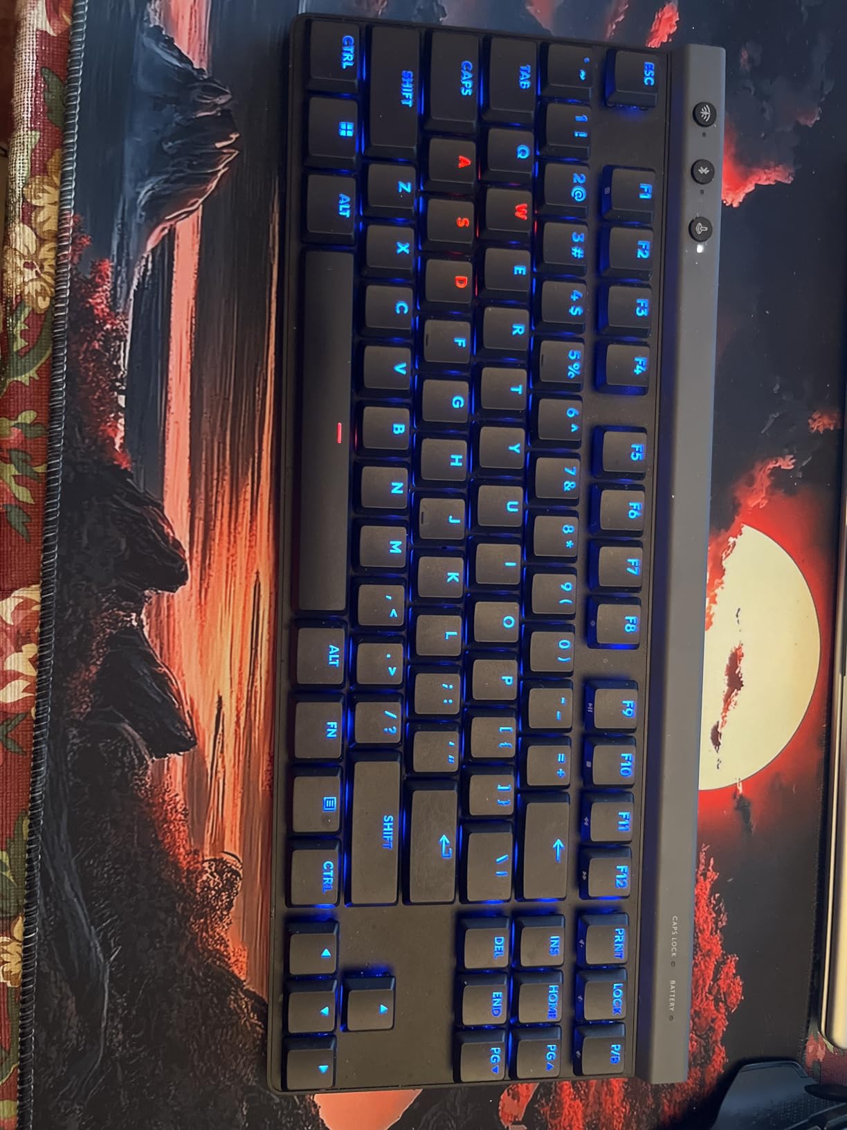 Logitech G515 Lightspeed TKL Low Profile Wireless Gaming Keyboard, LIGHTSYNC RGB, Thin Tenkeyless Design, PBT Keycaps, Tactile (Brown) Mechanical Switches - Black customer photo 1