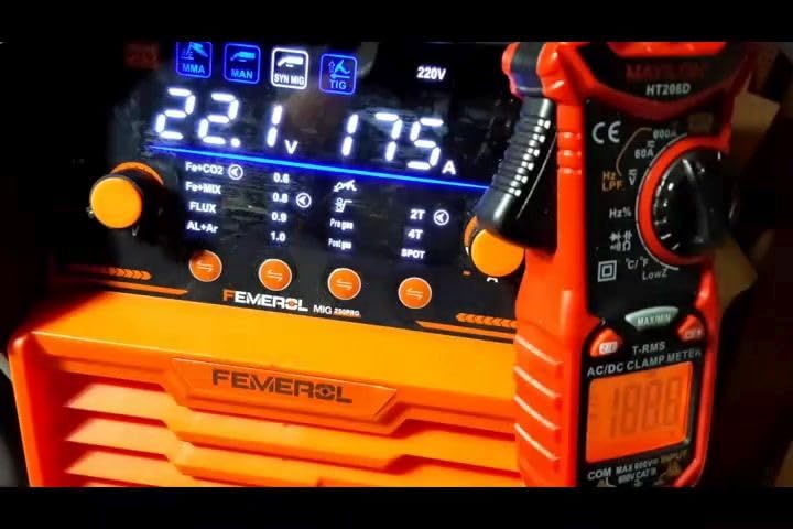 250A MIG Welder, 6 in 1 Gas MIG/Gasless Flux Core/Stick/Lift TIG/Spot Welding/Spool Gun Compatible Aluminum Welding Machine Large LED Display 110V/220V Multi Process Welder customer photo 2