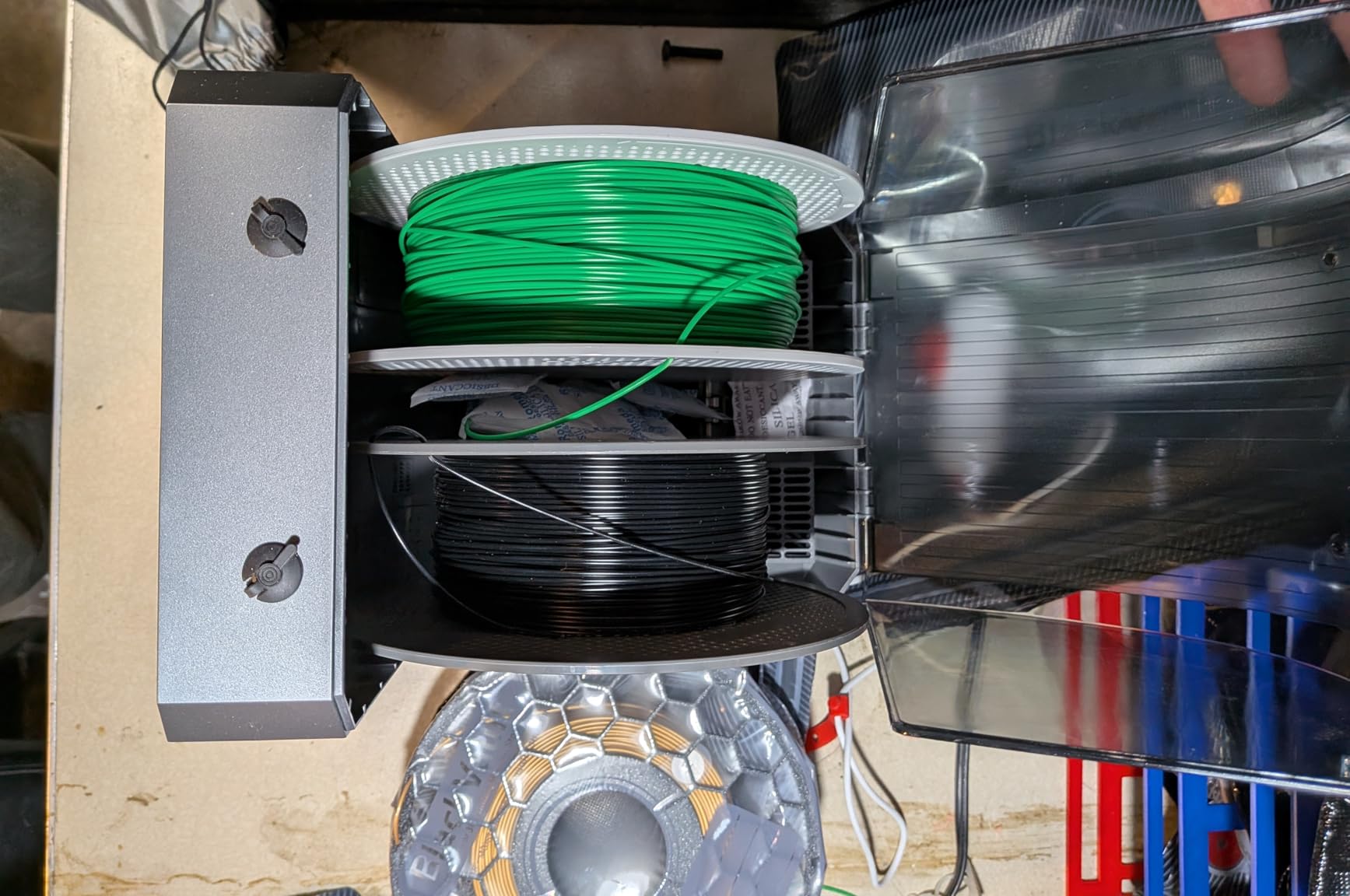 2026 New Official CREALITY Space Pi Filament Dryer Plus, 2 Spools Double 360 160W PTC Fast Heating 3D Printer Filament Dryer Box, 4''LCD Touch Screen, One-Key Set Filament Drying for PLA PETG ABS TPU customer photo 2