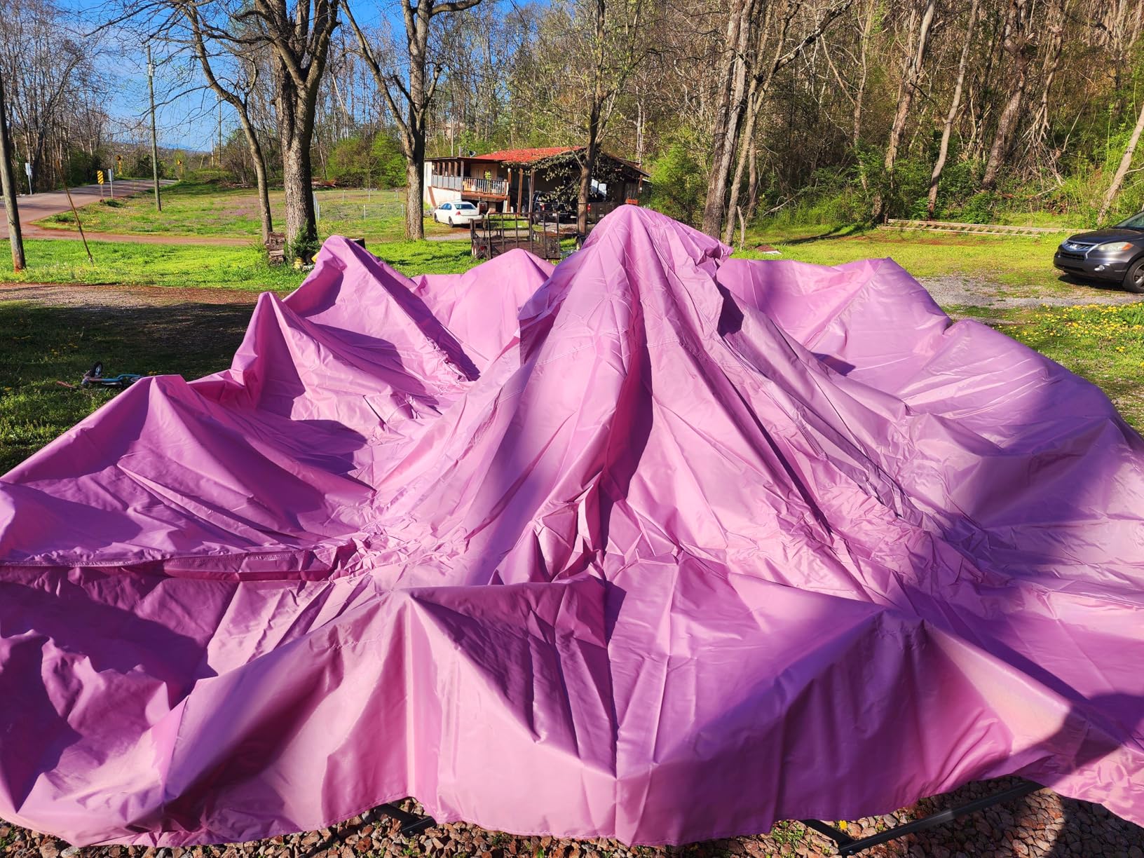 CROWN SHADES 10x10 Pop Up Canopy Tent - Patented Center Lock One Push Instant Outdoor Canopy Beach Tent with STO-N-Go Bag customer photo 1