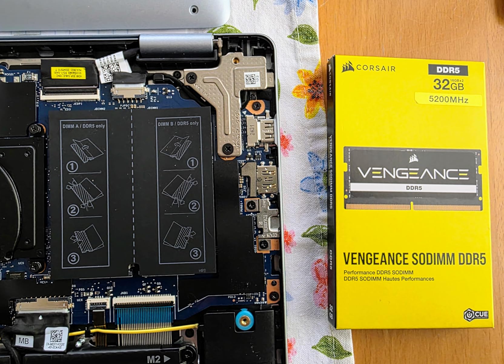 CORSAIR Vengeance SODIMM DDR5 RAM 32GB (1x32GB) 5600MHz CL48 Intel XMP iCUE Compatible Computer Memory - Black (CMSX32GX5M1A5600C48) customer photo 2