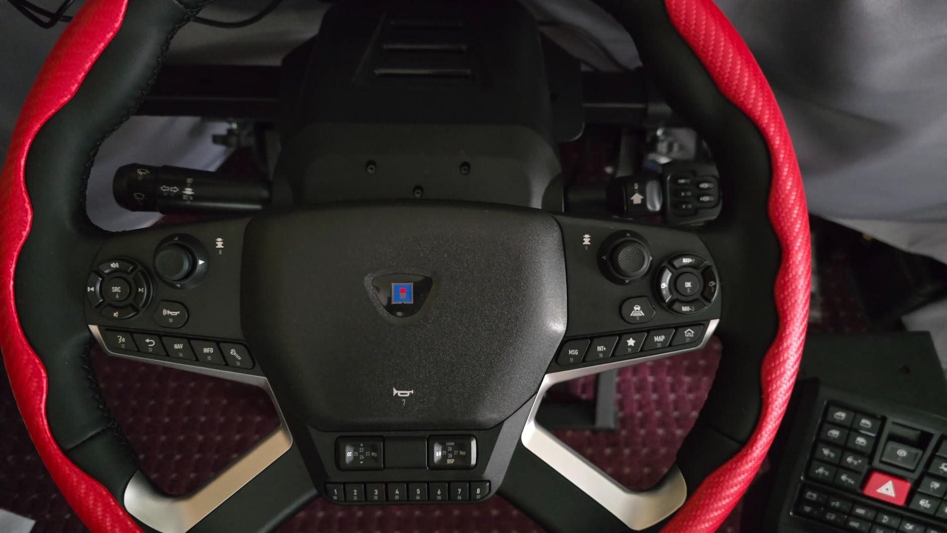 HORI Truck Control System for Windows 11/10 with Force Feedback Steering Wheel, Shifter Control Panel, & Pedals customer photo 2