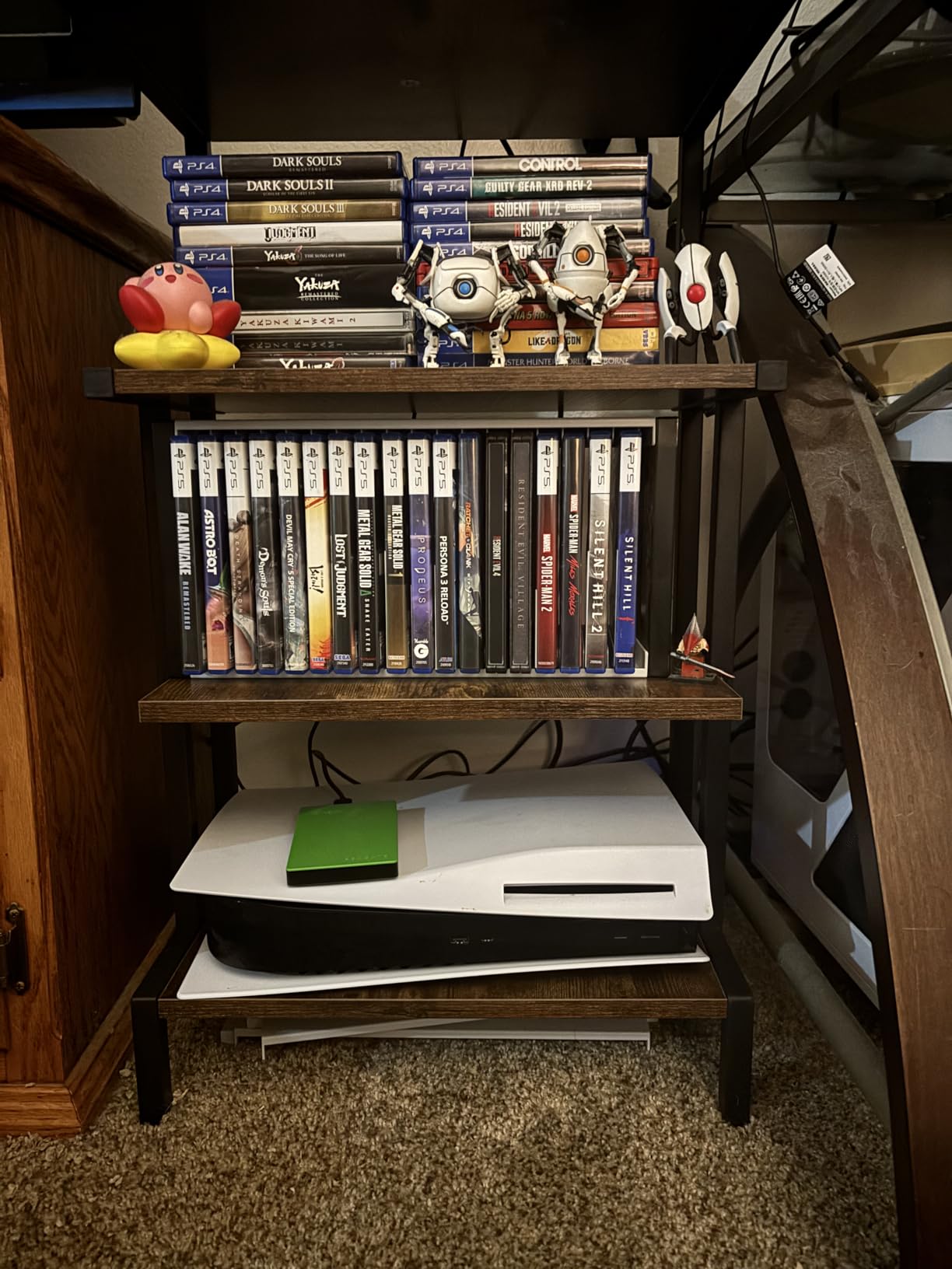 Aquzee Game Console Stands, 4-Tier AV Media Shelf, Stereo Stand, Wood Gaming Entertainment Center Rack for Audio Video Games DVD Player Organizer Storage Shelves fit Small Space customer photo 1