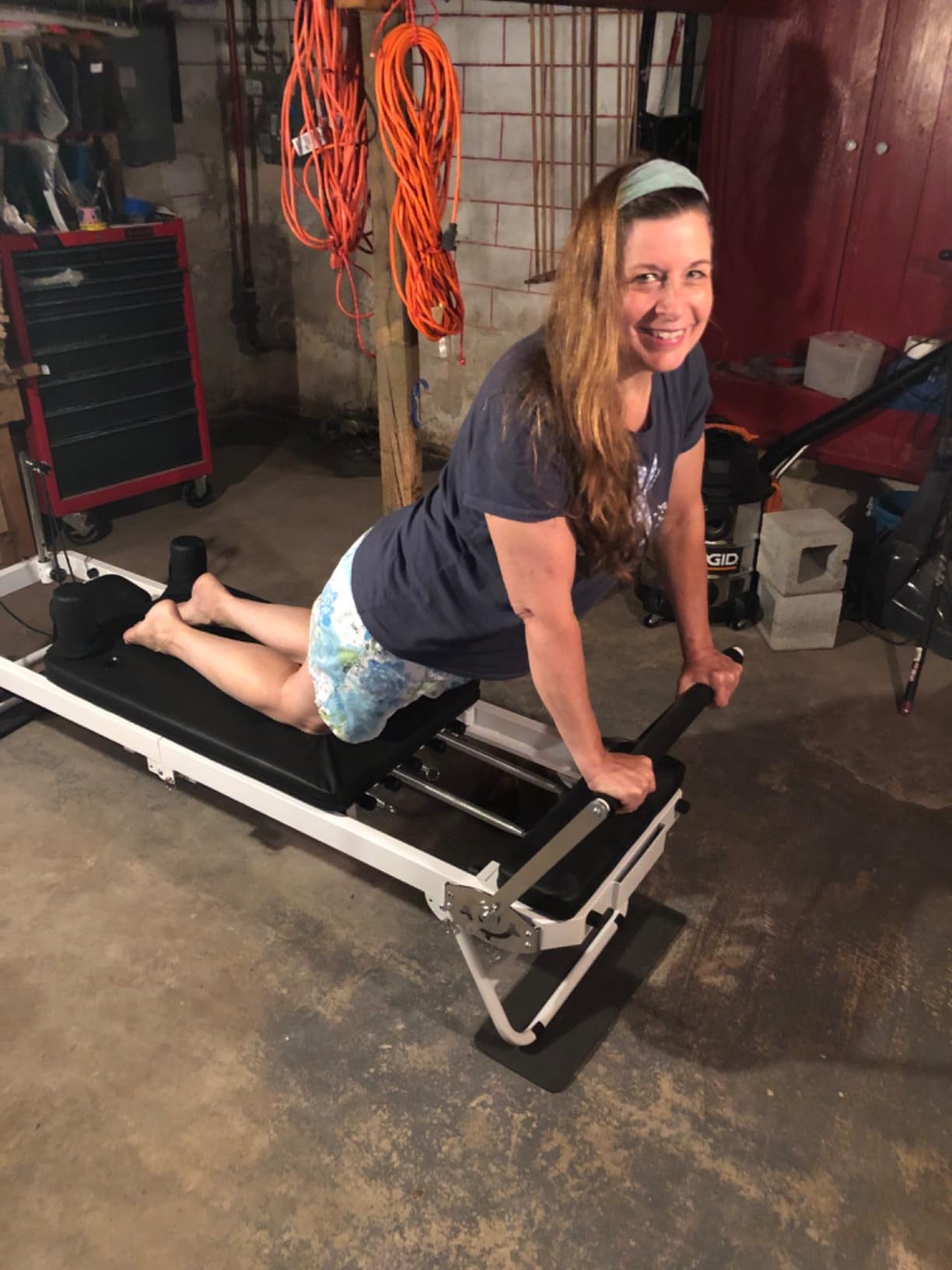 Pilates Reformer, PAETA Foldable Reformer Pilates Machine for Home Use, with Dual Resistance- Springs and Cords, Pilates Equipment for Home Workouts with Jump Board, Up to 400 LBS customer photo 1