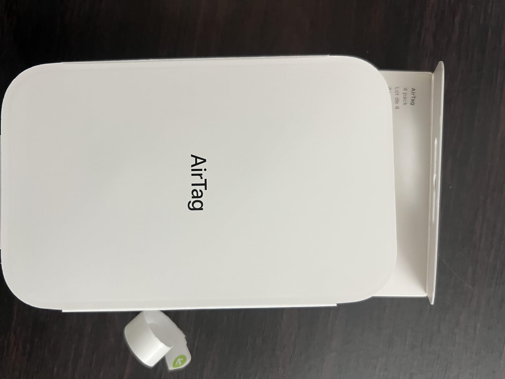 Apple AirTag (1st Generation) - 4 Pack. Keep Track of and find Your Keys, Wallet, Luggage, Backpack, and More. Simple one-tap Set up with iPhone or iPad, Bluetooth customer photo 2
