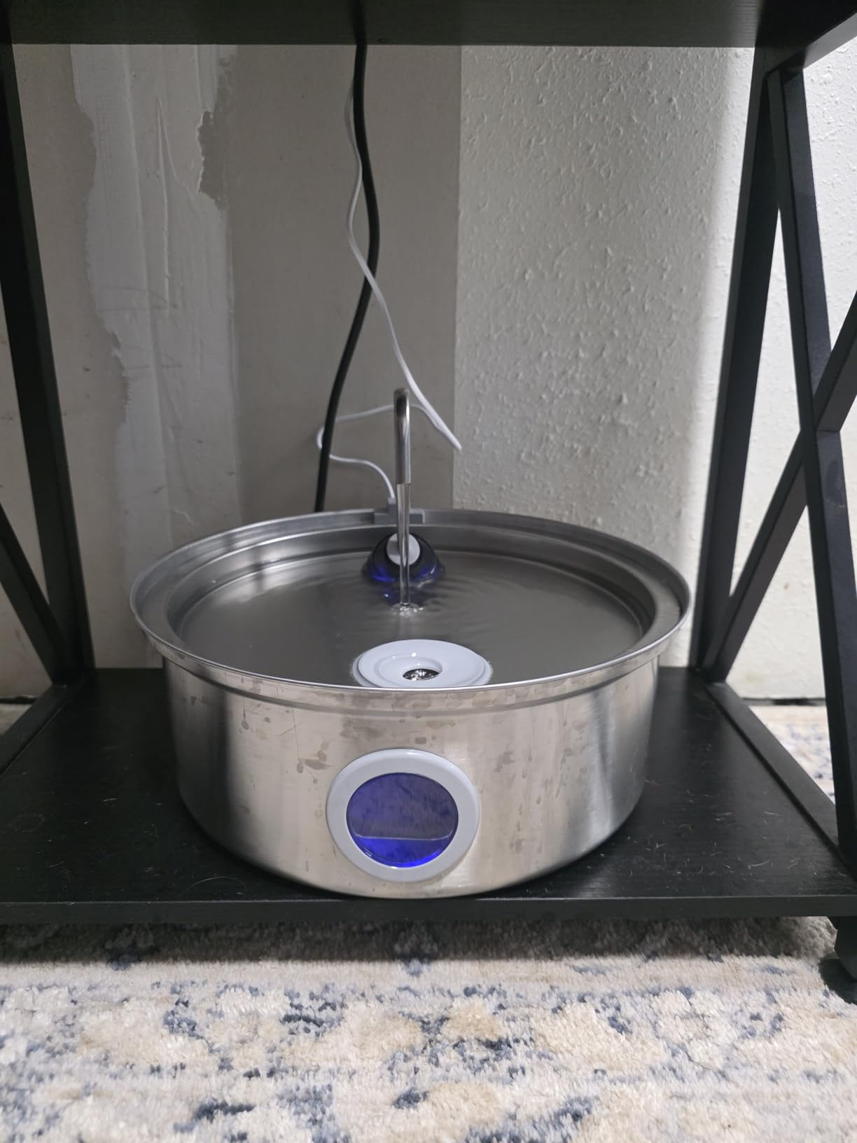 oneisall Dog Water Fountain Stainless Steel for Large/Medium Dogs, 7L/230oz Pet Fountain with Visual Water Level, Ultra-Quiet Water Bowl with 5-Stage Filtration customer photo 1