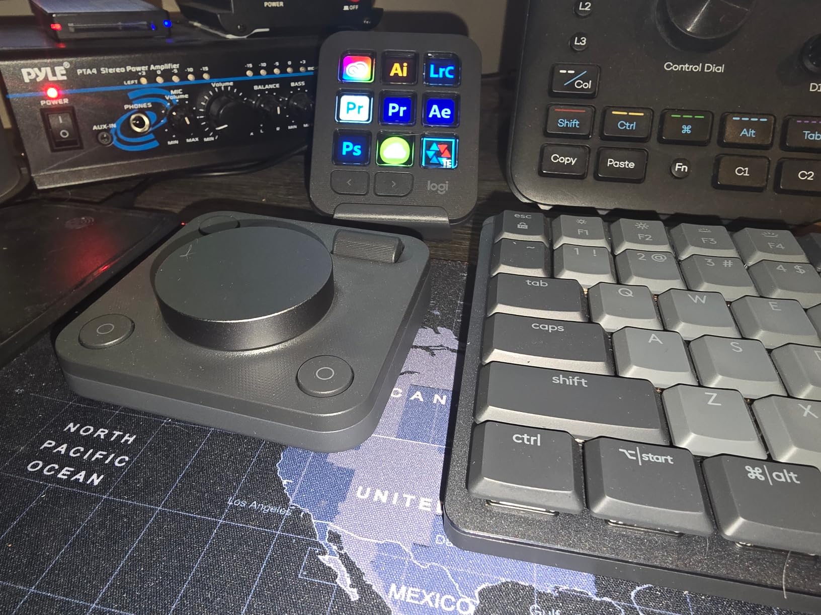Logitech MX Creative Console, 9 Customizable LCD Keys, Stream Deck Accessories, USB-C Connectivity, Control Dial for Graphic Design, Zoom, Spotify - Graphite, 3-Month Adobe Cloud Membership customer photo 2