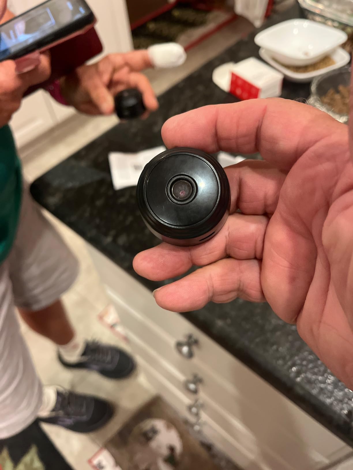 Mini Security Camera, A9 Mini Camera, 1080P HD WiFi Home Indoor Outdoor Camera for Baby/Pet/Nanny, IP Camera Remote Viewing for Security with iOS,Android Phone APP customer photo 2