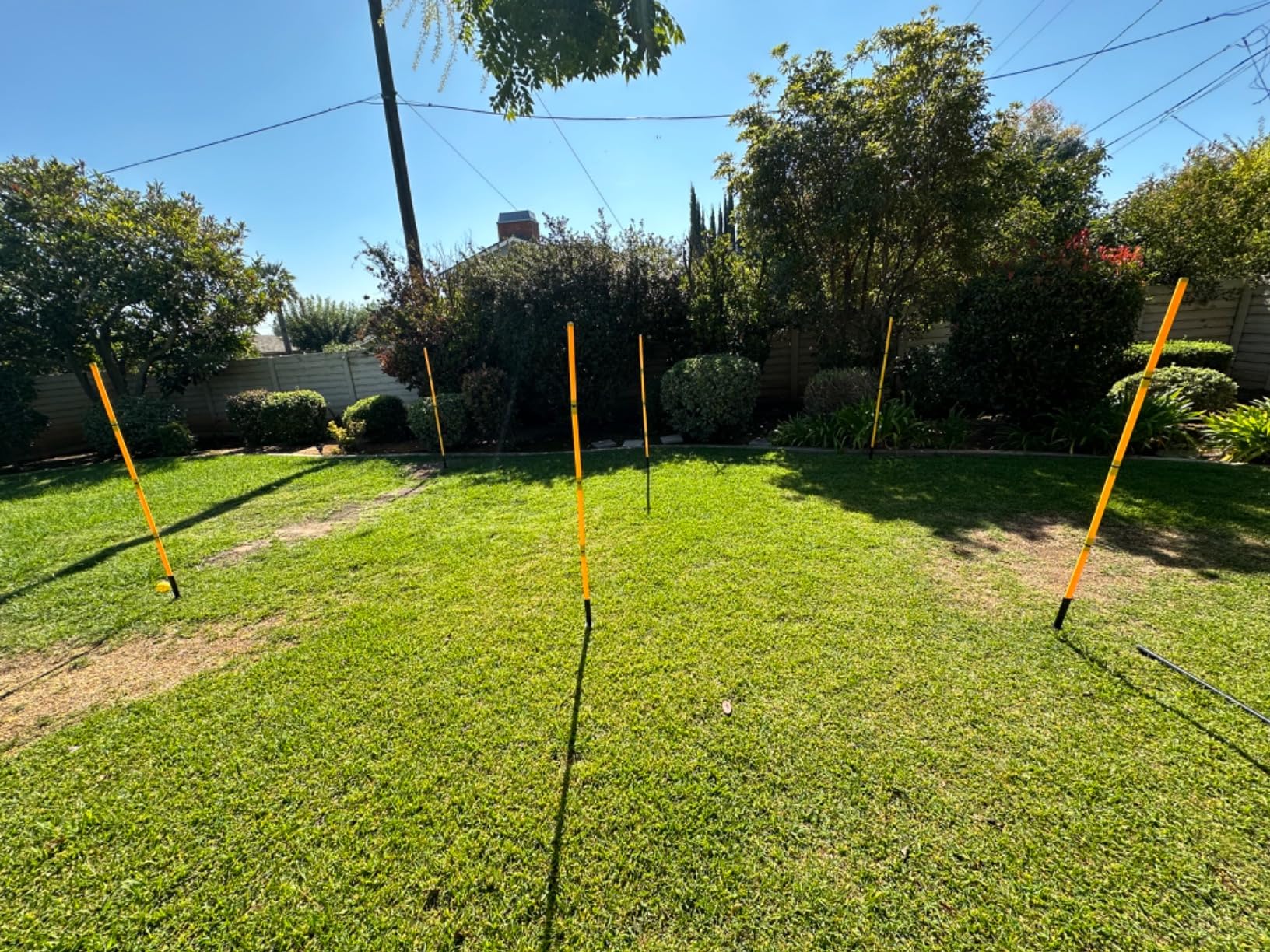 Soccer Agility Training Equipment: 6 Soccer Agility Poles, 20ft Agility Ladder, 10 Soccer Cones, 1 Jump Rope. Soccer Training Poles for Speed Training, Agility Training customer photo 2