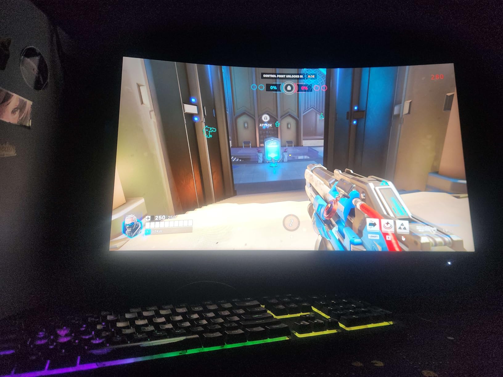 AOC 27 inch Curved Gaming Monitor, FHD 1080p, 280Hz (DP) 240Hz (HDMI), 0.3ms MPRT, VA Panel 1500R, AMD FreeSync Premium, HDR Ready, Height Adjustable, DisplayPort HDMI C27G4ZH customer photo 1