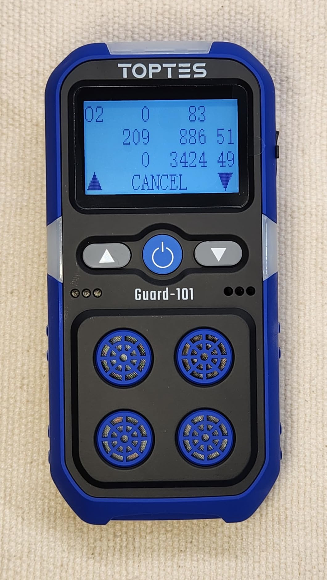 TopTes Guard-101 Gas Detector, 4 Gas Monitor for H2S, CO, LEL and O2, with Vibration, Visual and Audible Alarms, 14h Long Battery Life, Safety Explosion-Proof, for Work, Home customer photo 1