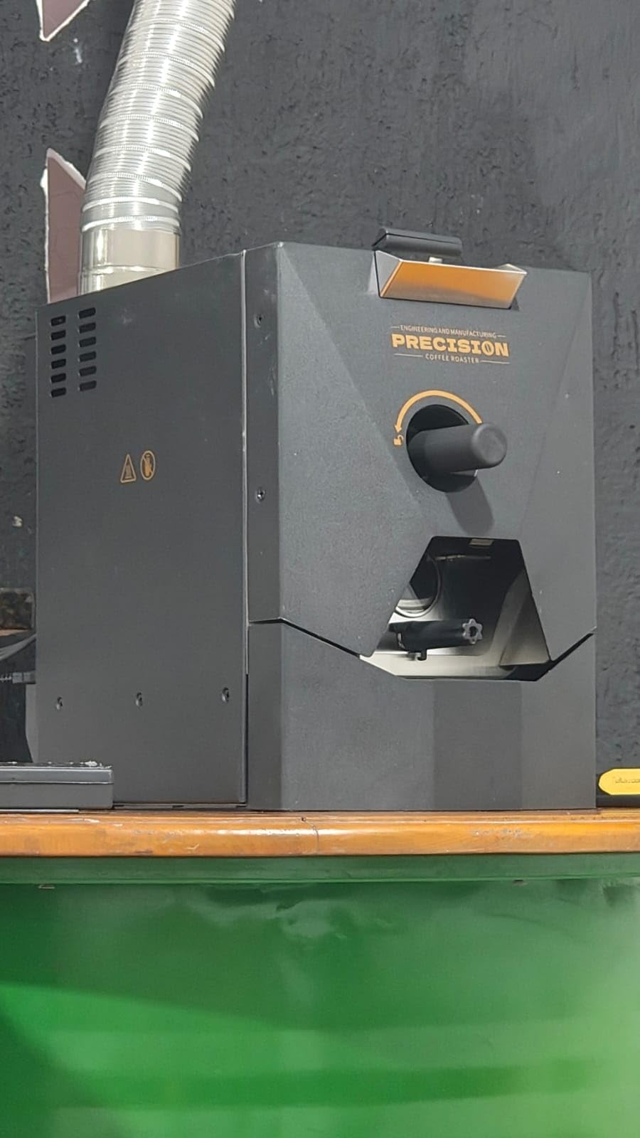 1Pound Electric Coffee Roaster for Home Use, Automatic Roasting And Easy Operation, With A Smoke Filter(Suitable for light roasting), 2 Chimney Tube, And Chaff Collector. customer photo 2