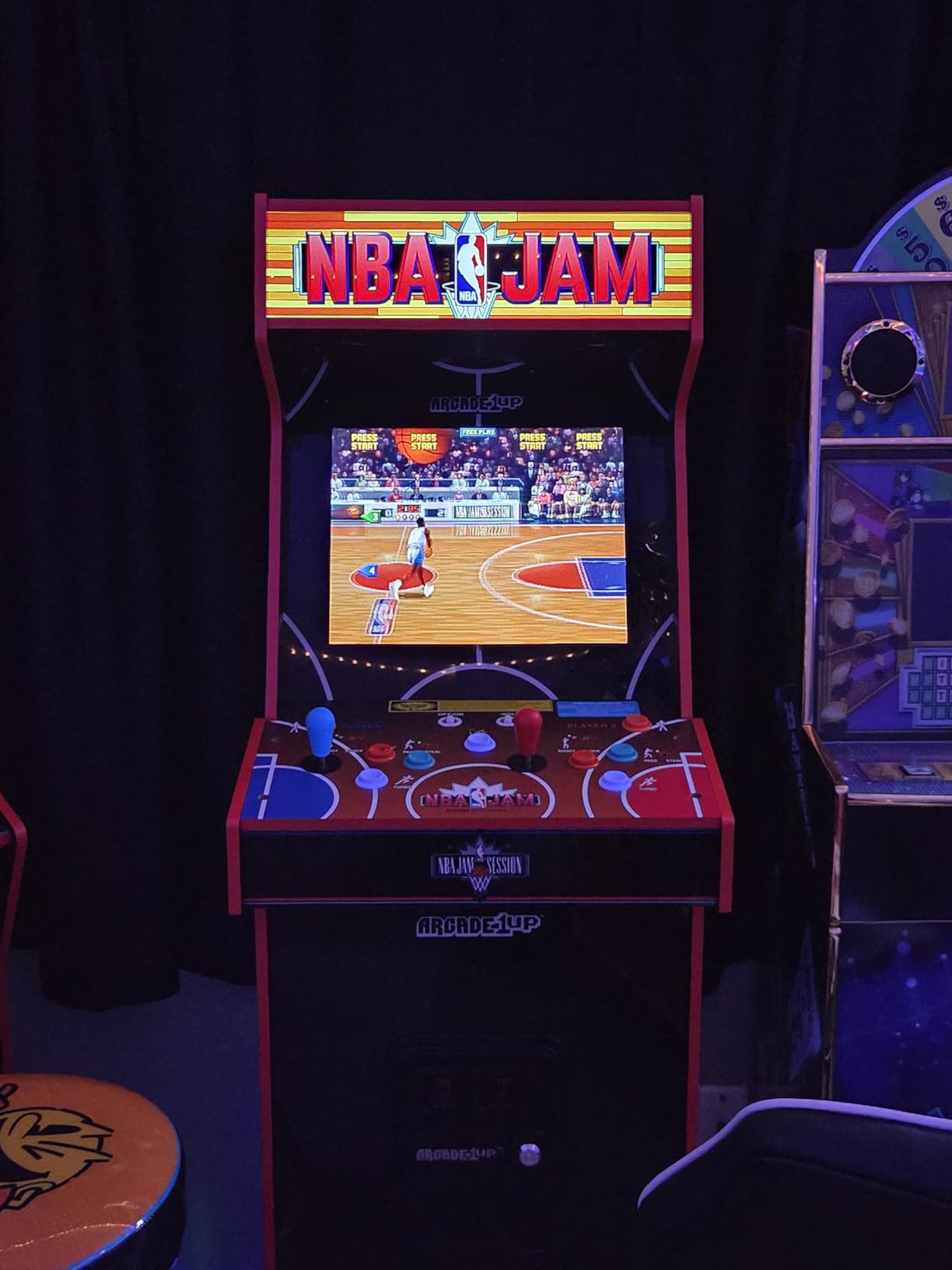 ARCADE1UP NBA Jam Deluxe 2-Player Control Panel Arcade Machine, Built for Your Home, 5 Foot Tall Cabinet with 3 Classic Games customer photo 2