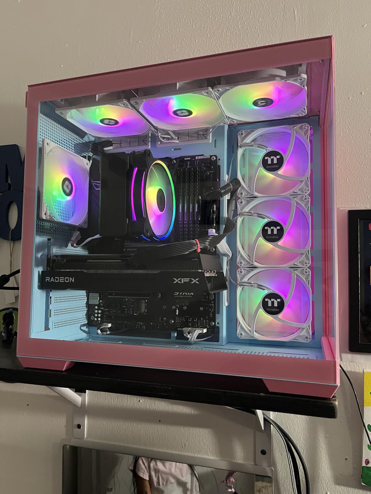 Thermaltake View 380 TG ARGB Black ATX Case; 4x120mm ARGB Fans Included; Supports Hidden-Connector Motherboard; Front & Side Dual Tempered Glass Panel customer photo 1