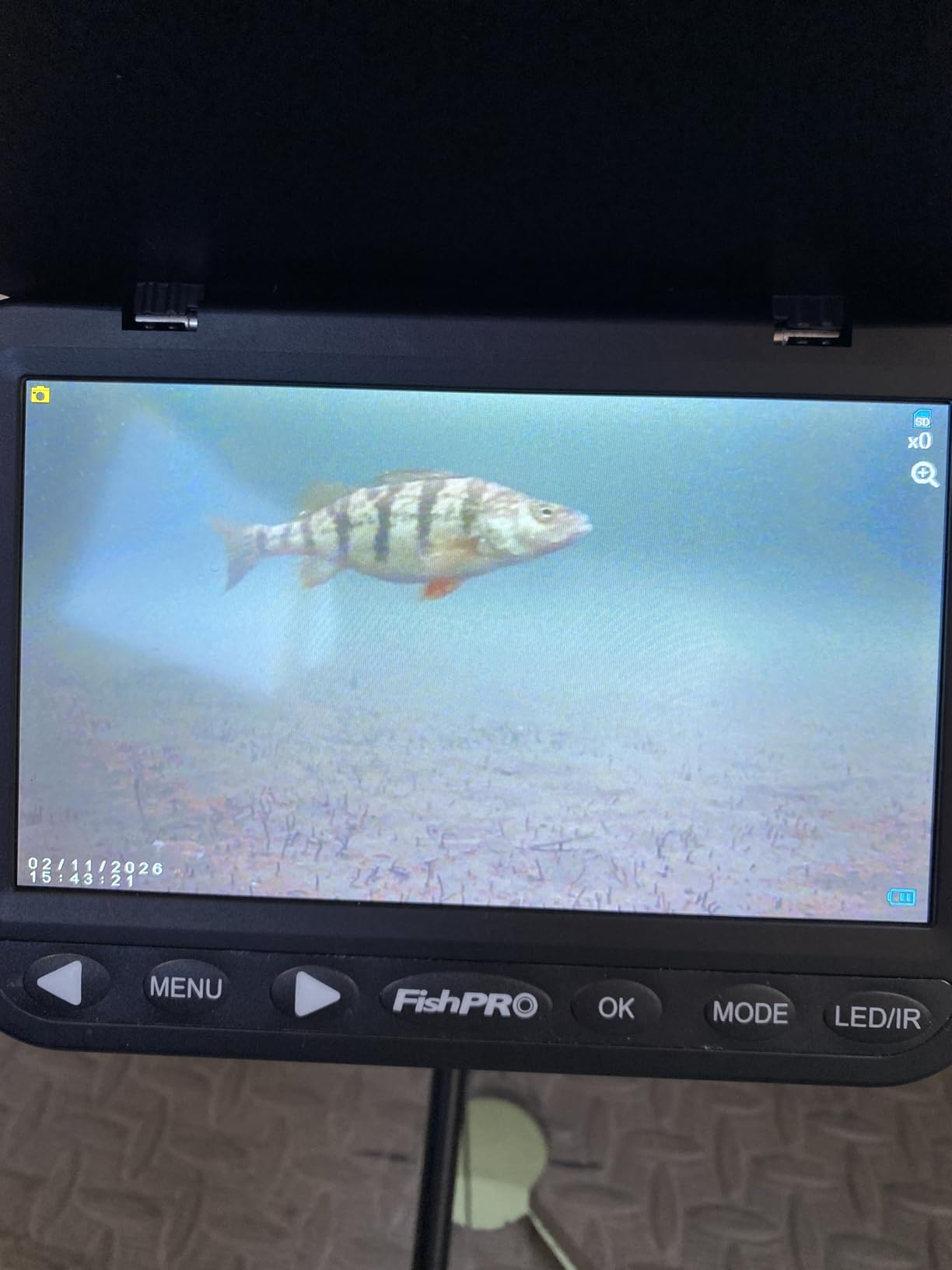 [FishPRO® 2026 Upgrade] NO.1 HD 1080P Underwater Fishing Camera 7''IPS w/DVR-32GB,Ice Fishing Camera w/10,000mAh(Ease to Use), Fish Finder Camera for Ice Lake Boat Fishing w/USB-C, LED+IR, 83ft customer photo 2