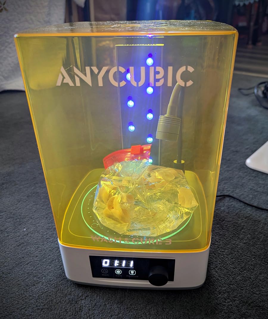 ANYCUBIC Wash and Cure Station 3.0, Resin 3D Printer Post-Process for Most LCD/SLA/MSLA/DLP Resin Printer, Detergent Saving and Dual Cleaning and Curing Models customer photo 1