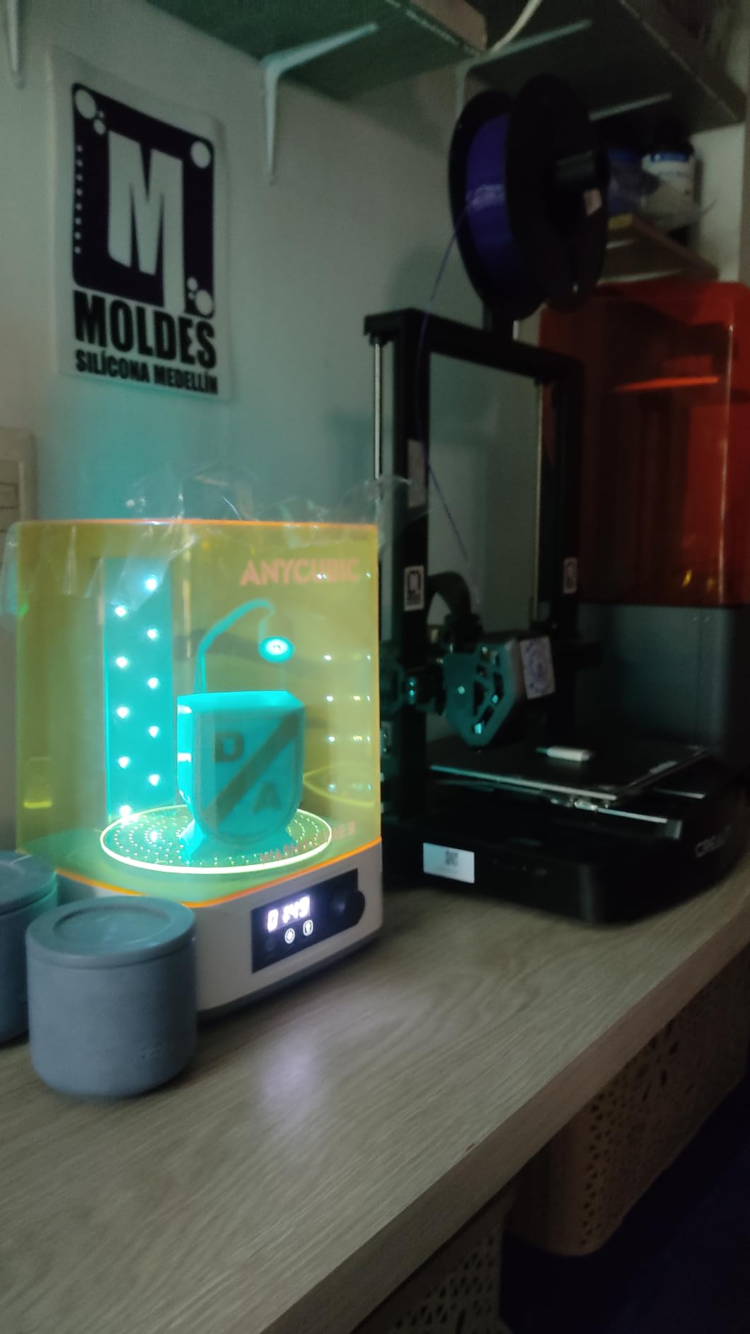 ANYCUBIC Wash and Cure Station 3.0, Resin 3D Printer Post-Process for Most LCD/SLA/MSLA/DLP Resin Printer, Detergent Saving and Dual Cleaning and Curing Models customer photo 2