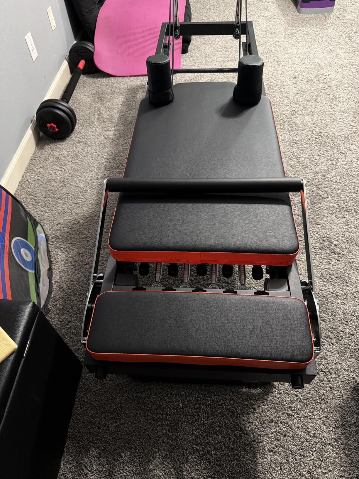 Pilates Reformer, Dpiolrcag Foldable Pilates Machine & Equipment for Home Use and Gym Workout, Suitable for Advanced and Beginners Users, Up to 250 lbs Weight Capacity customer photo 1