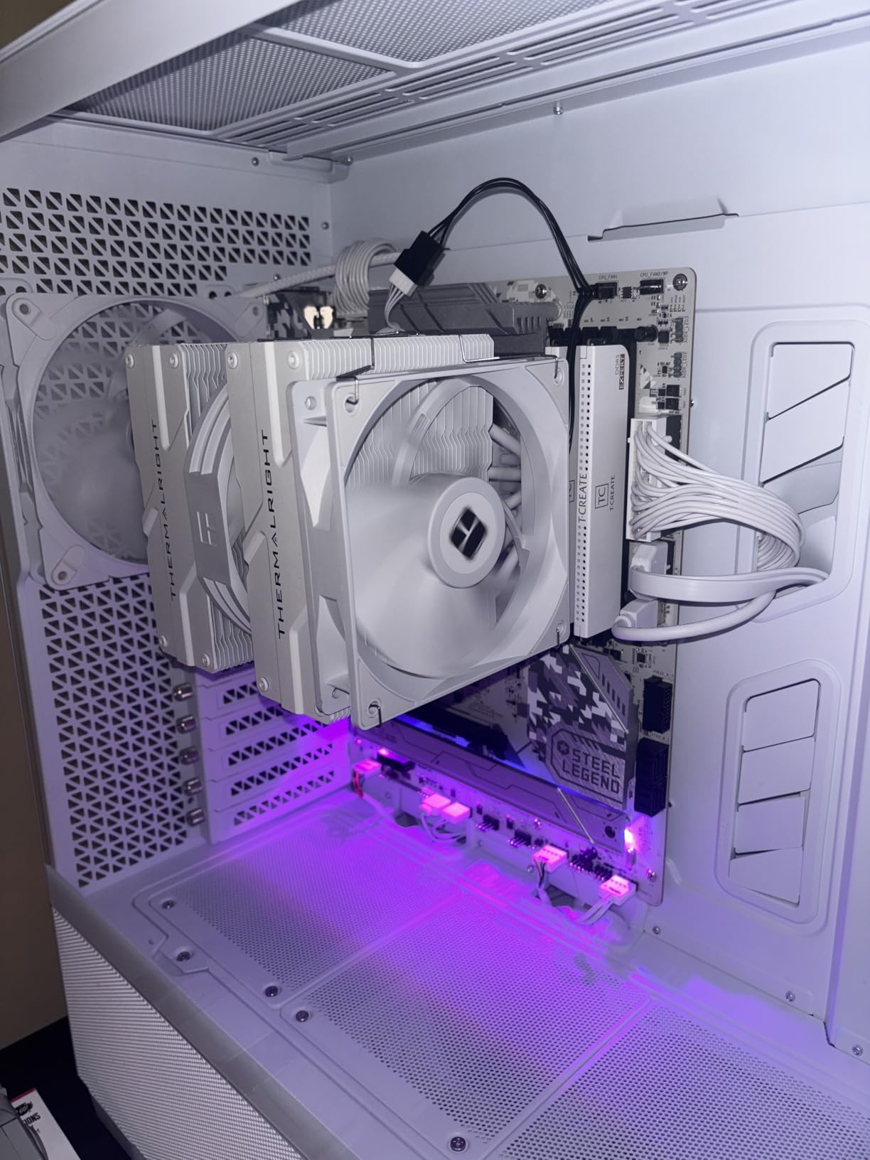 Thermalright Peerless Assassin 140 White CPU Cooler, 6 Heat Pipes AGHP Technology,Dual PWM Fans with 1500RPM Speed, Double Towers Cooler,for AM5/AM4&Intel LGA 1700/1851/1150/1151/1200,PC CPU Cooling customer photo 2
