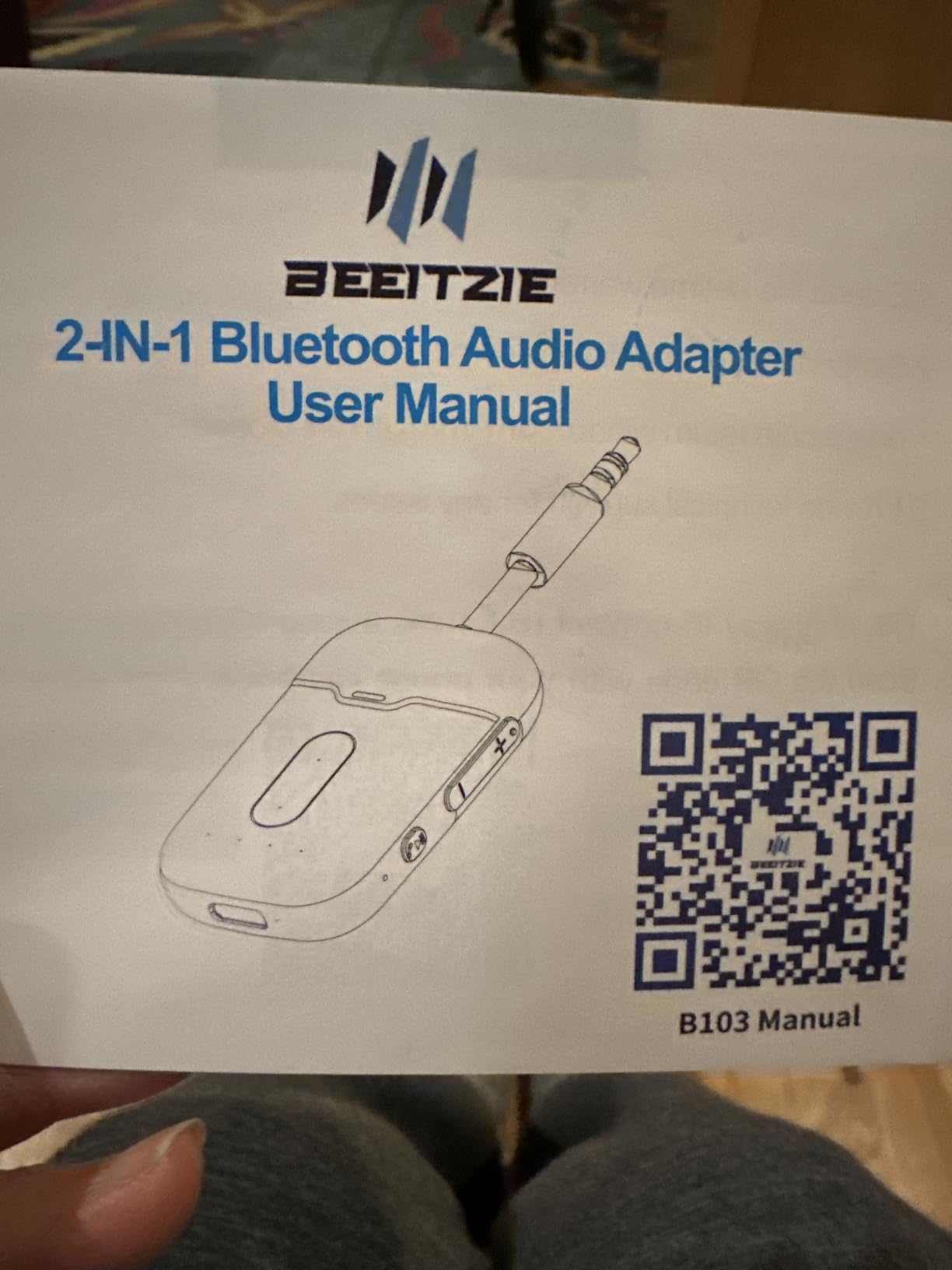 Premium Airplane Bluetooth 5.4 Transmitter Adapter,Supports 2 AirPods/Headphones 2-in-1 Bluetooth Transmitter Receiver with aptX Low Latency,Wireless Adapter for Flight,TV,Gym,Tablets Car Stereo customer photo 1