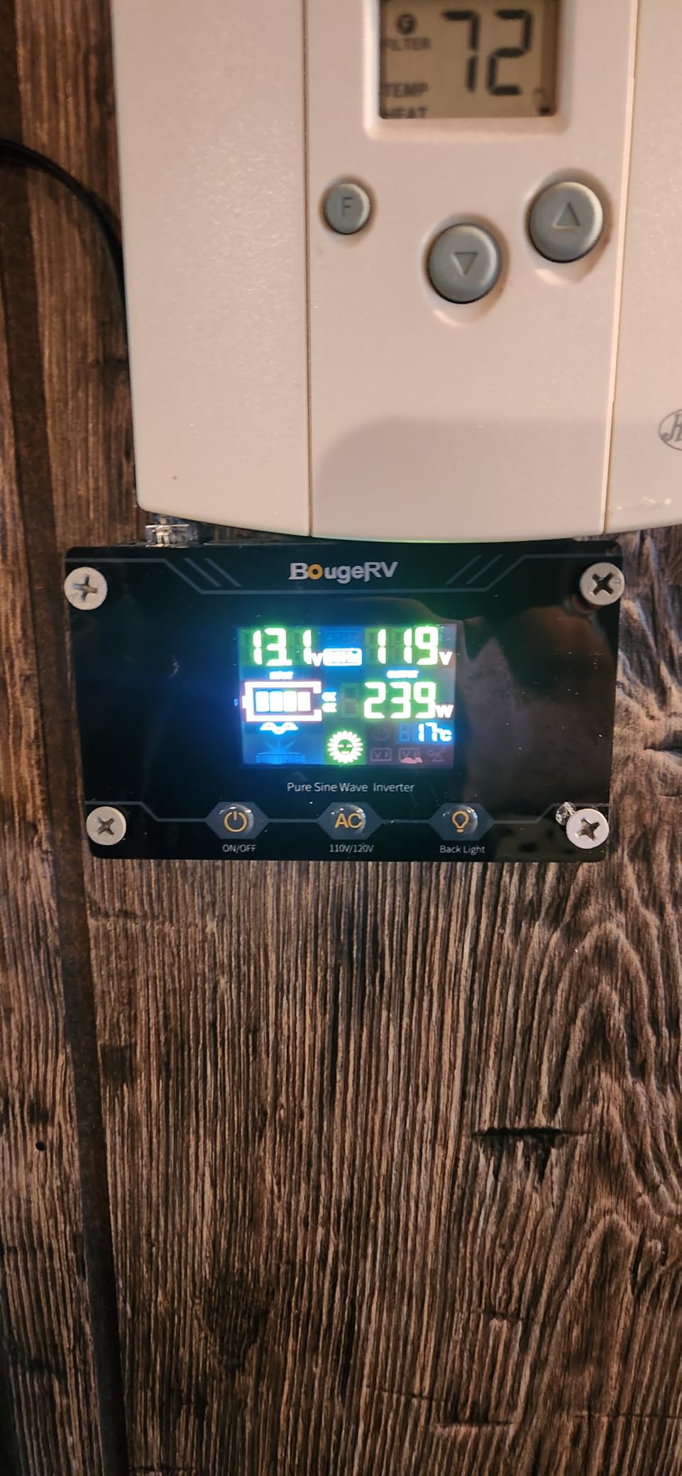 BougeRV 3000W Pure Sine Wave Inverter, Convert 12V DC to 120V/110V AC, Fully 3000W Output, Built-in BT for BougeRV APP, Wired Remote Controller, Off-Grid Solar System, RV, Home Backup Power customer photo 1