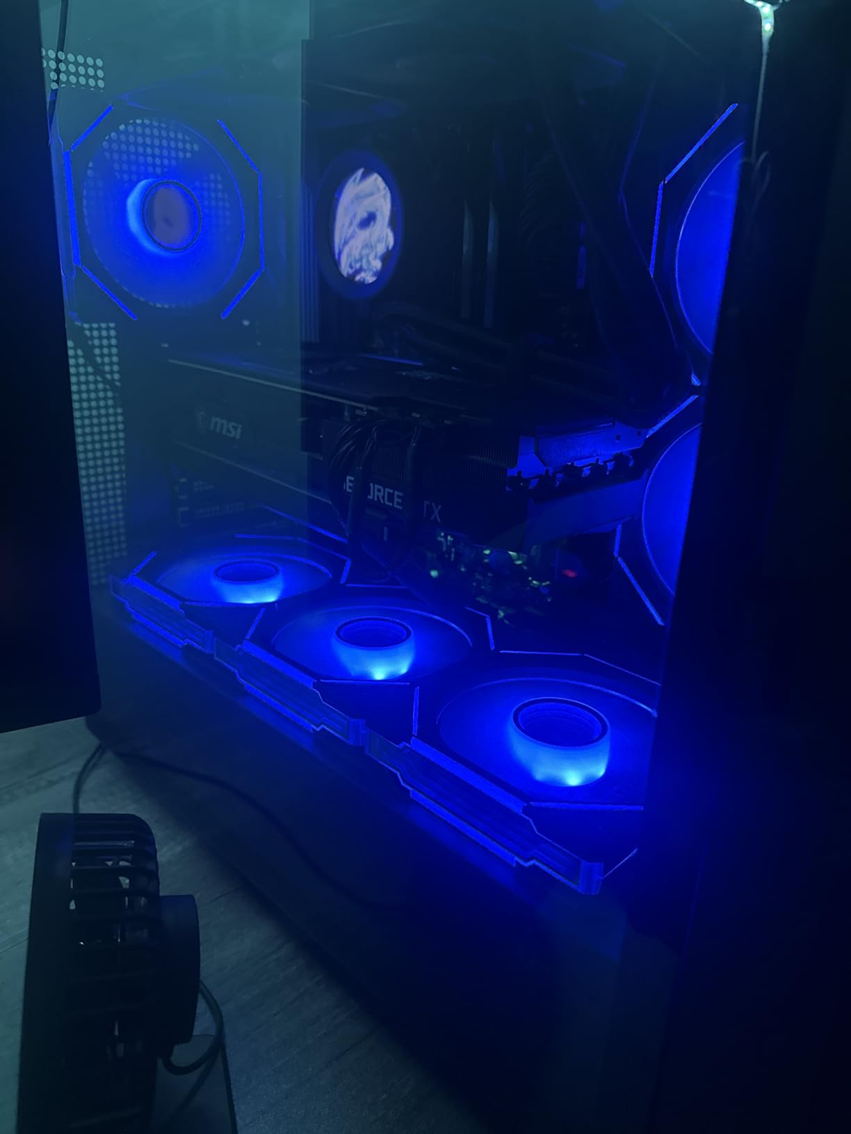 AsiaHorse AMICI-5GT RGB PC Fans, Infinity Mirror ARGB Fans HDB Bearing Fan Speeds Up to 1800 RPM with 24 LED Lights, Forward Blade Fan Compatible Motherboard Aura SYNC customer photo 2