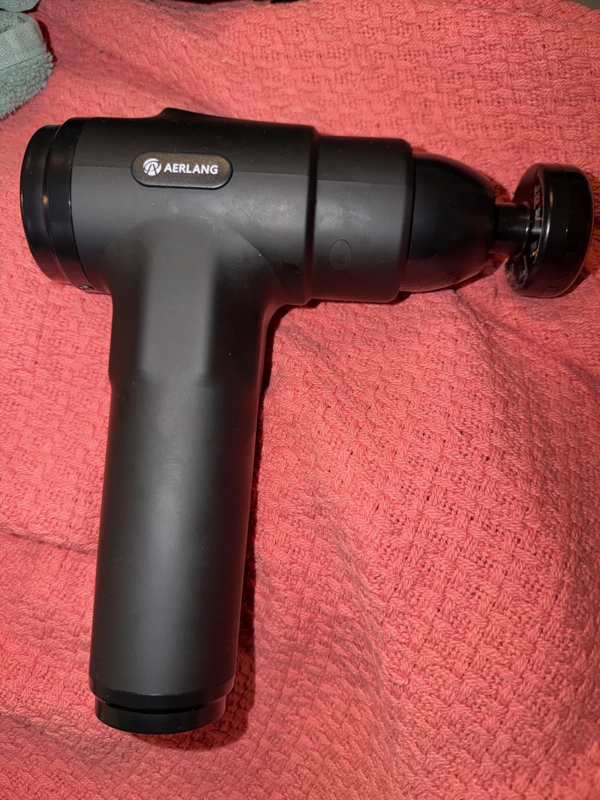 AERLANG Massage Gun with Heat Deep Tissue Back Massager Neck Massager for Pain Relief, Muscle Percussion Massage Gun with 7 Heads & Silent Motor customer photo 2