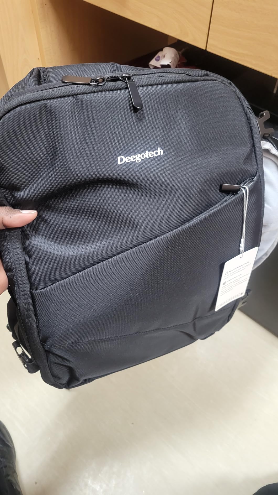 Deegotech Carrying Case Compatible with PS5/PS5 Pro/PS5 Slim, Protective Travel Bag Backpack Compatible with Playstation 5 Console, Disc, Accessories and 15.6'' Laptop, Black customer photo 1
